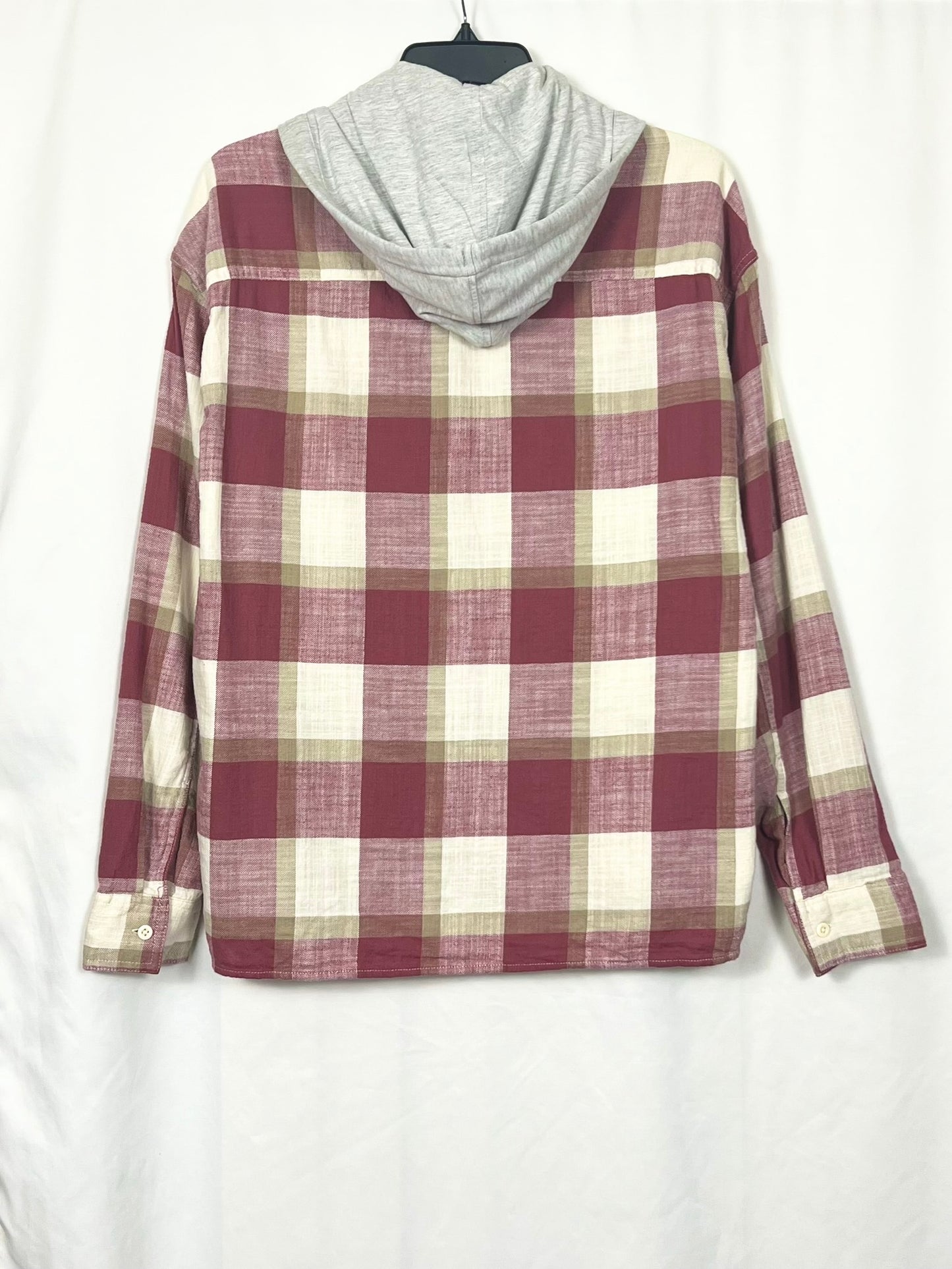 Americam eagle Men's Hooded Flannel Shirt