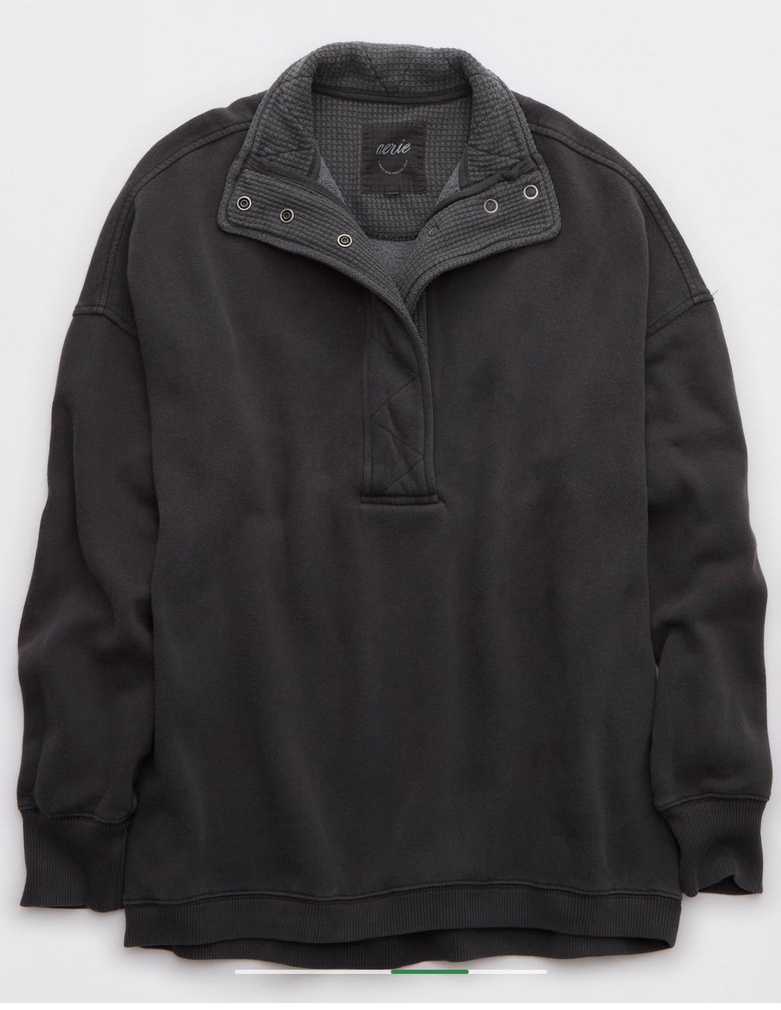 Aerie Women's Oversized Gateway Quarter Snap Sweatshirt.