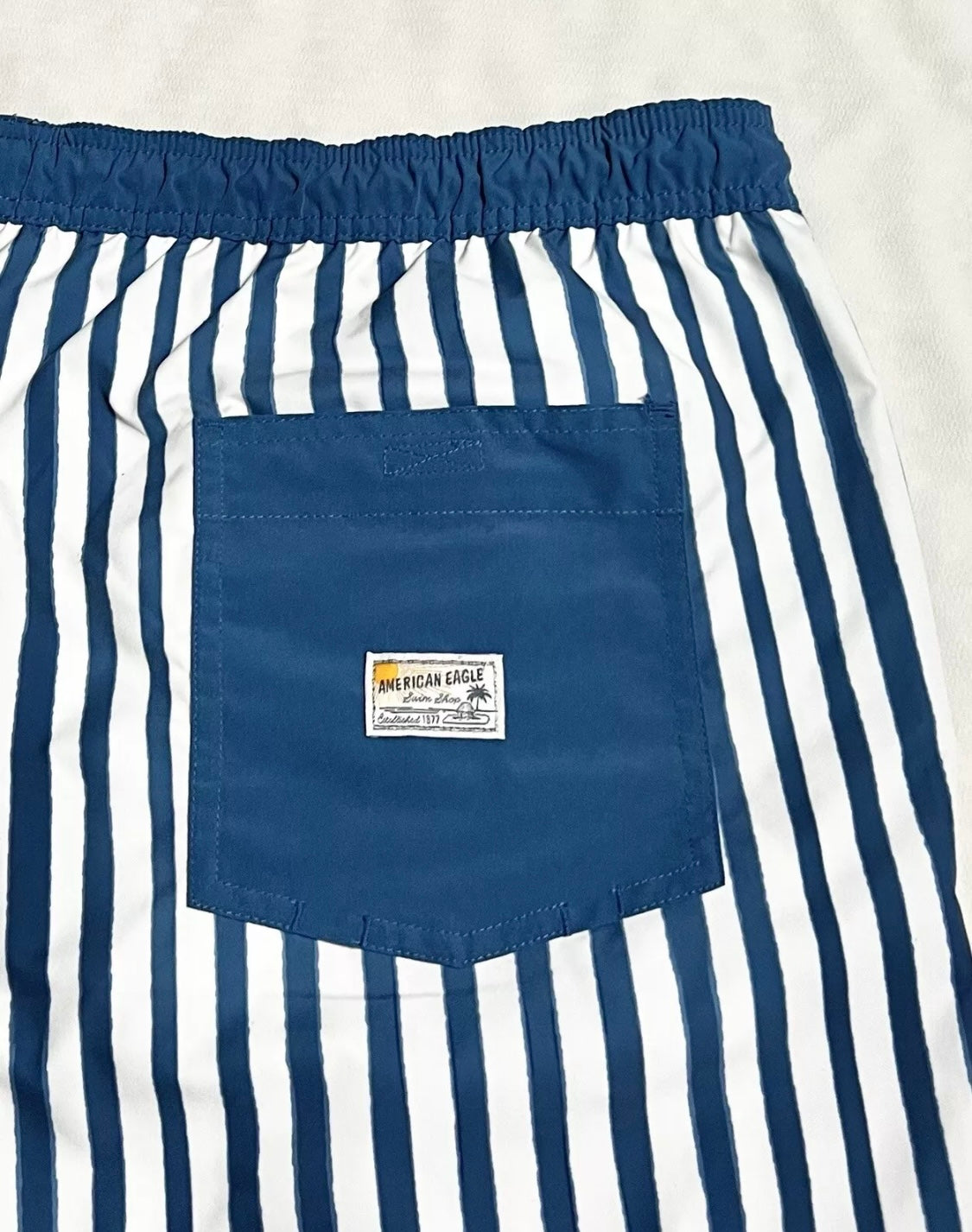 American Eagle Men's Printed Flex Swim Trunk
