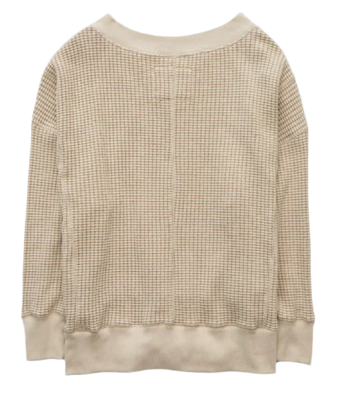 AE Big Hug V-Neck Waffle Sweatshirt