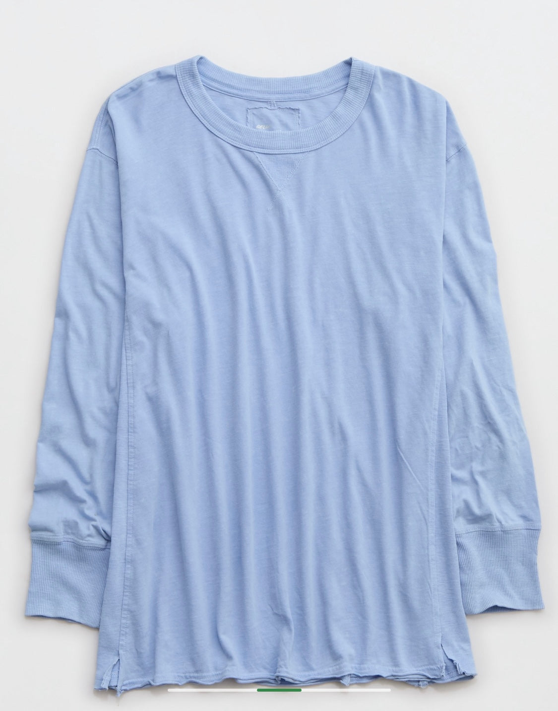 Aerie Women's Cozy Long Sleeves Oversized Boyfriend T-Shirt
