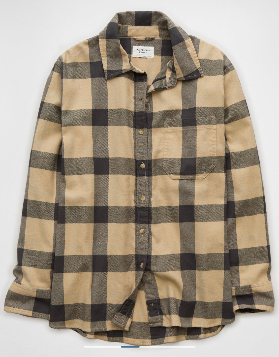 Americam eagle Women's Oversized Plaid Flannel Shirt