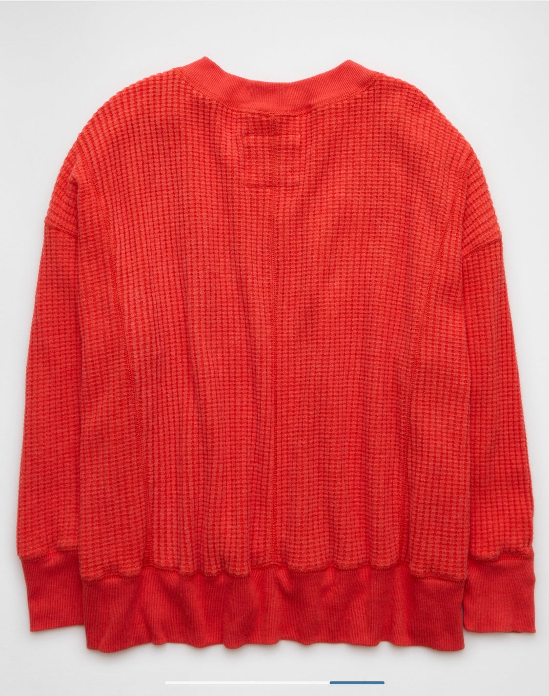 AE Big Hug V-Neck Waffle Sweatshirt