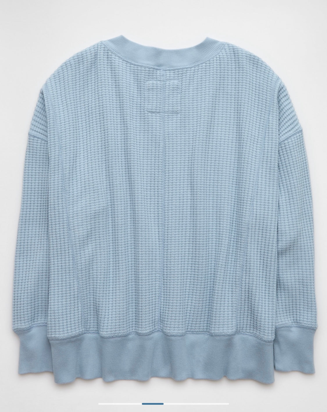 AE Big Hug V-Neck Waffle Sweatshirt