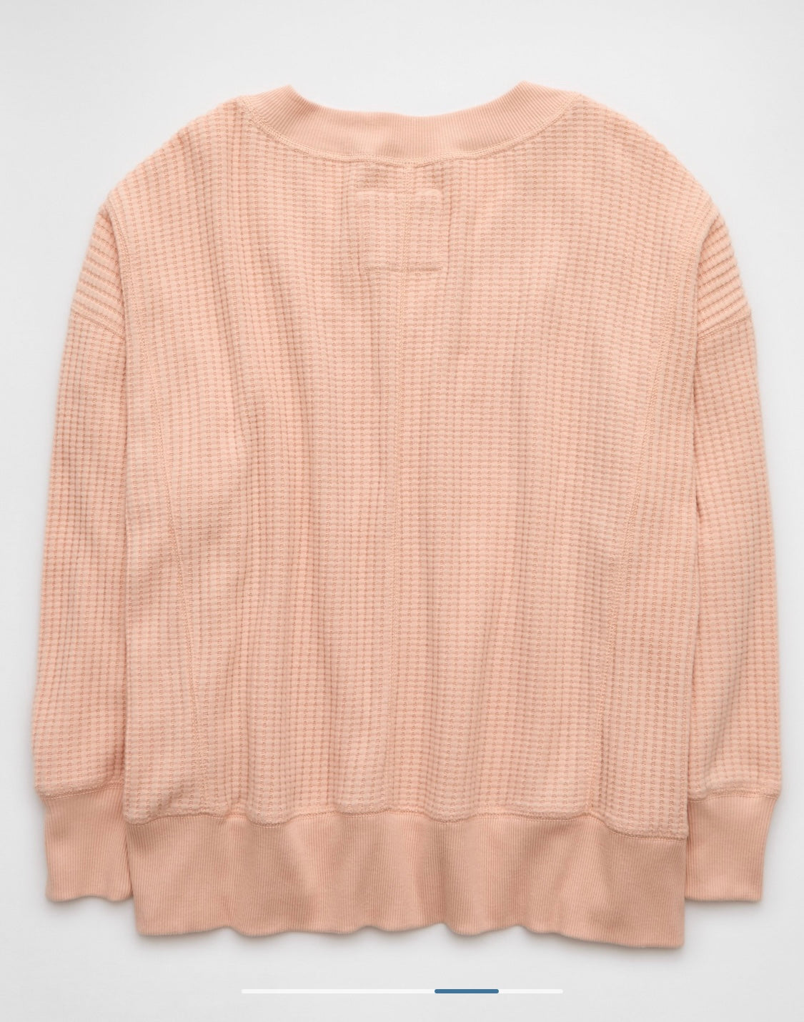 AE Big Hug V-Neck Waffle Sweatshirt
