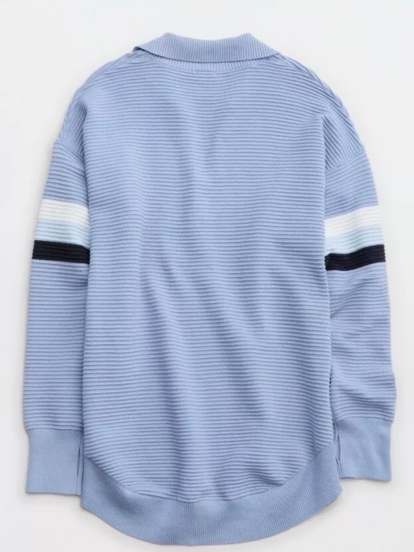 Offline By Aerie Women's Oversized Home Stretch Polo Sweatshirt Monaco Blue