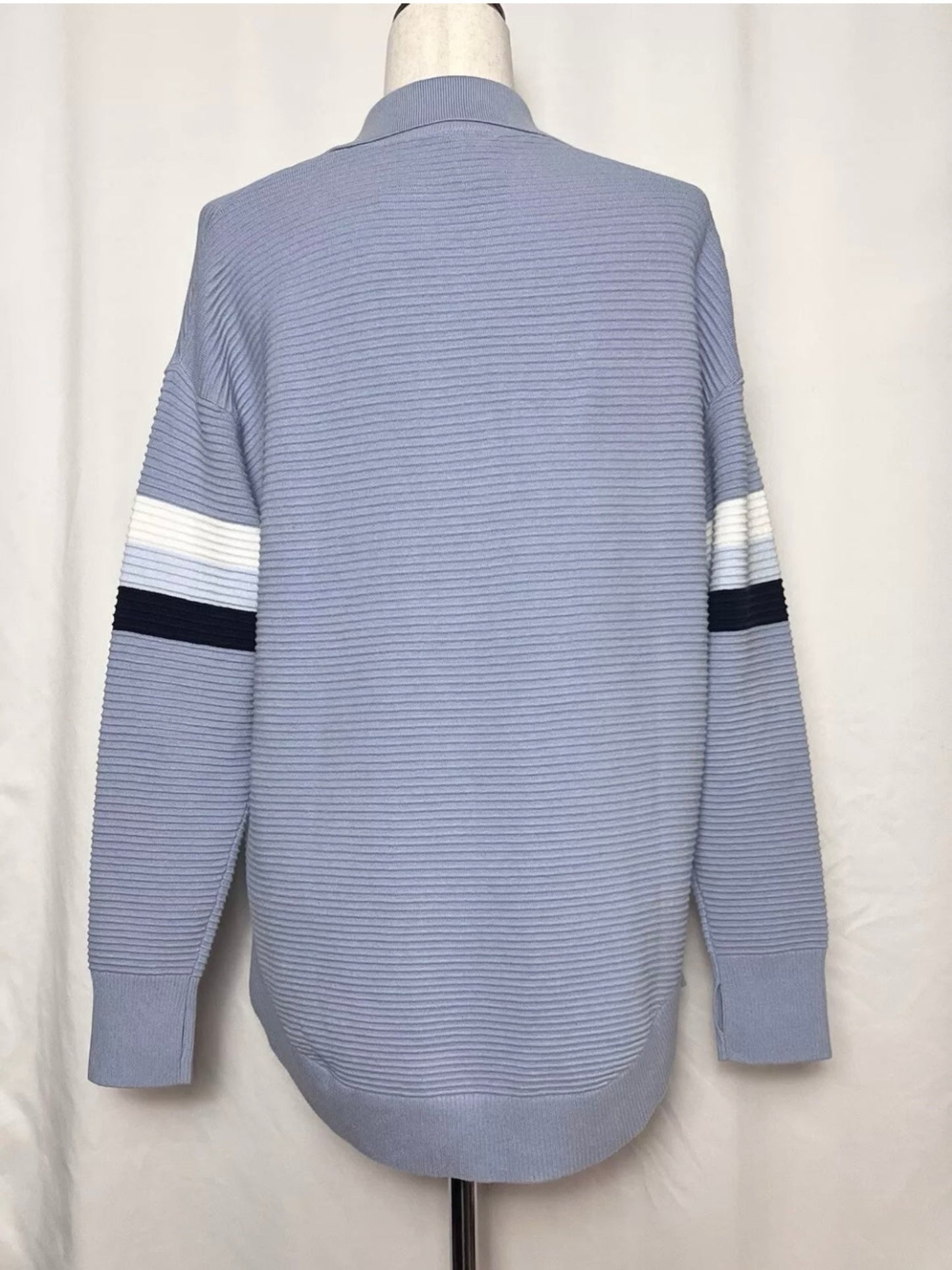 Offline By Aerie Women's Oversized Home Stretch Polo Sweatshirt Monaco Blue