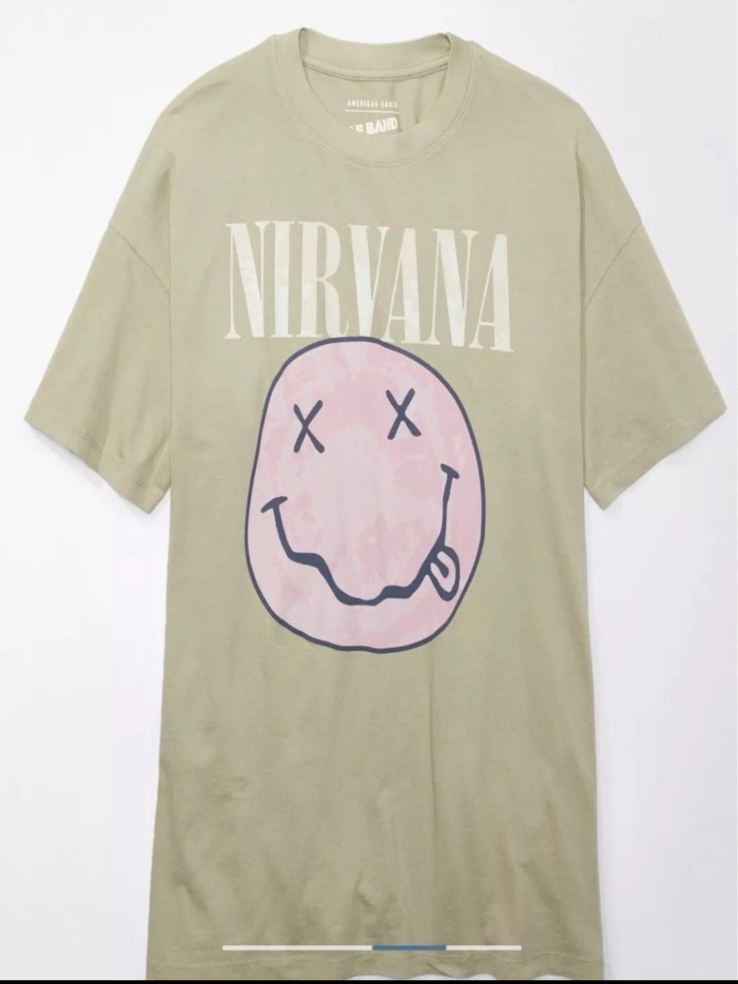 American Eagle AE Women's Oversized Nirvana Graphic Tee