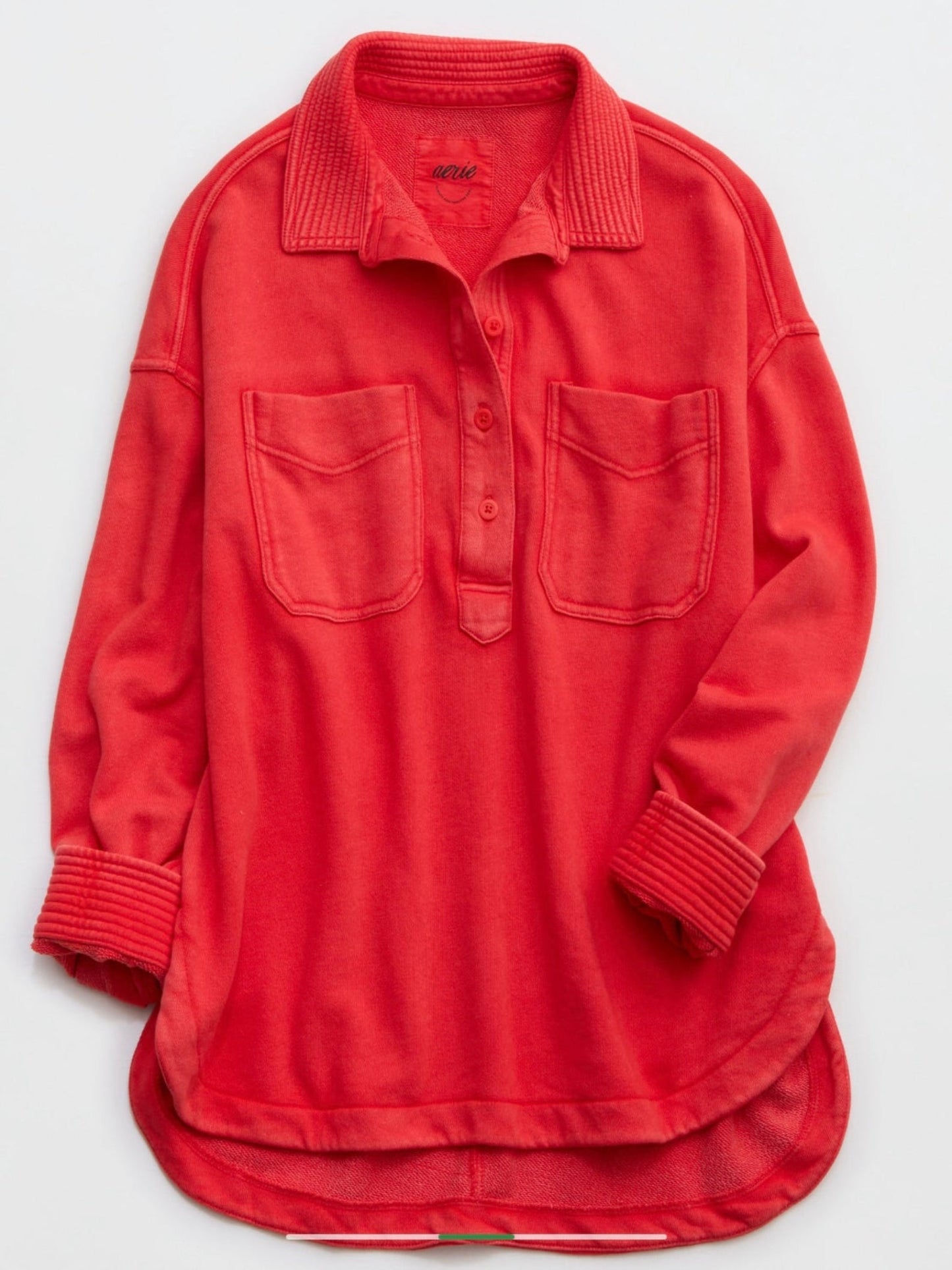 Aerie Women's Oversized Popover Polo Sweatshirt