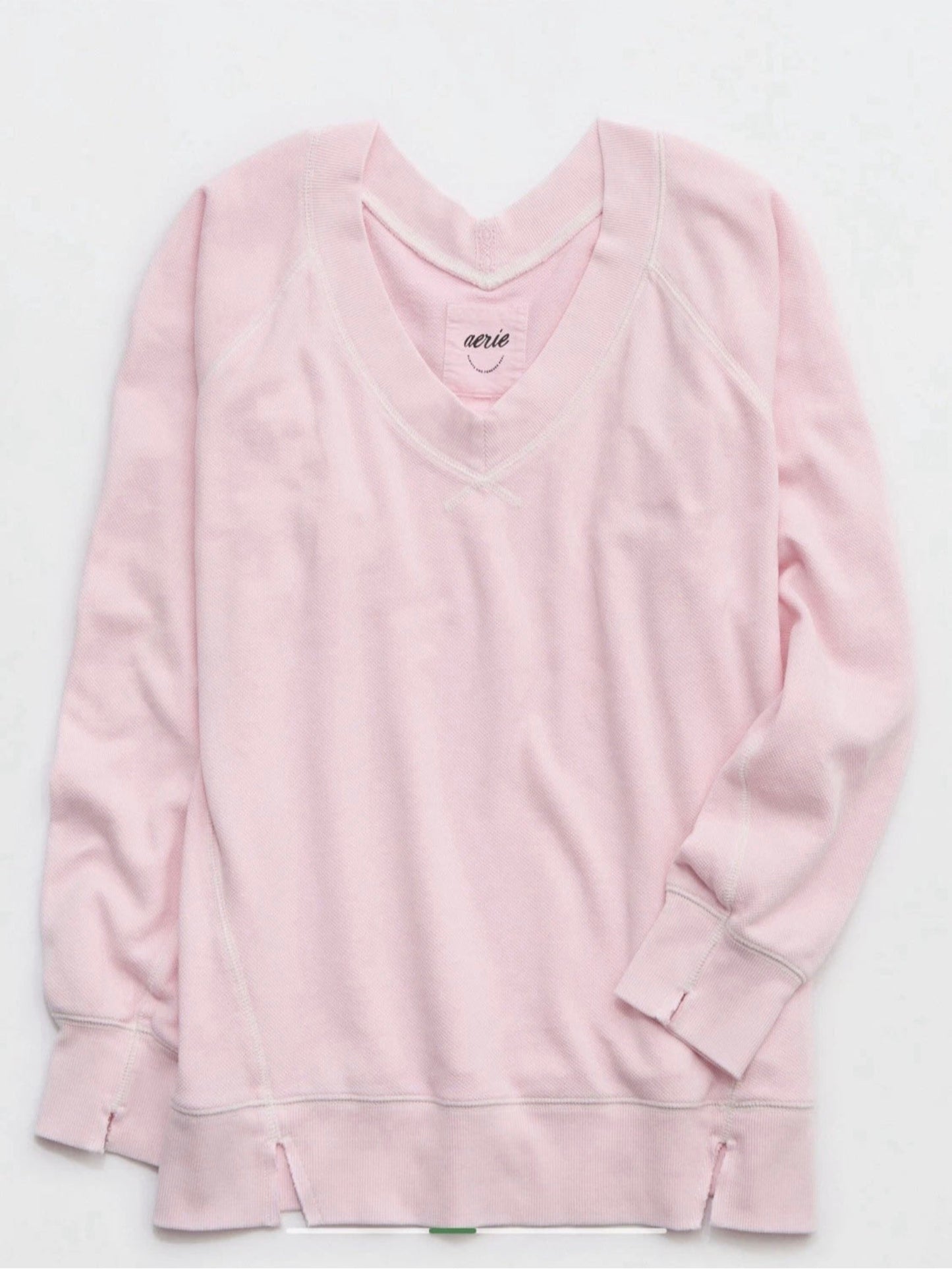 Aerie Women's Downtime Oversized Big Hug V-Neck Sweatshirt