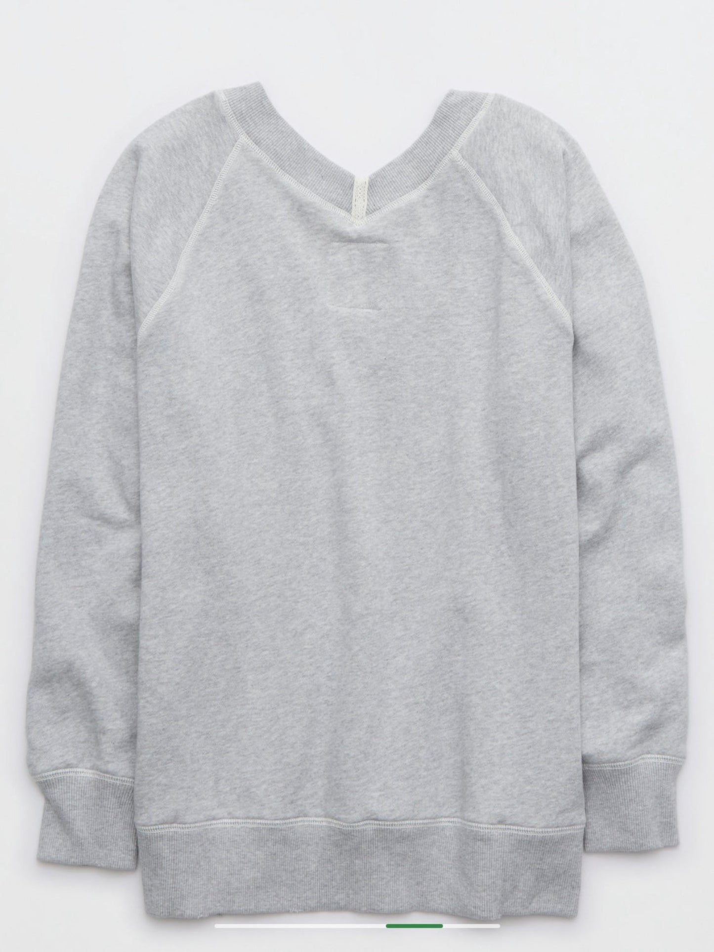 Aerie Women's Downtime Oversized Big Hug V-Neck Sweatshirt