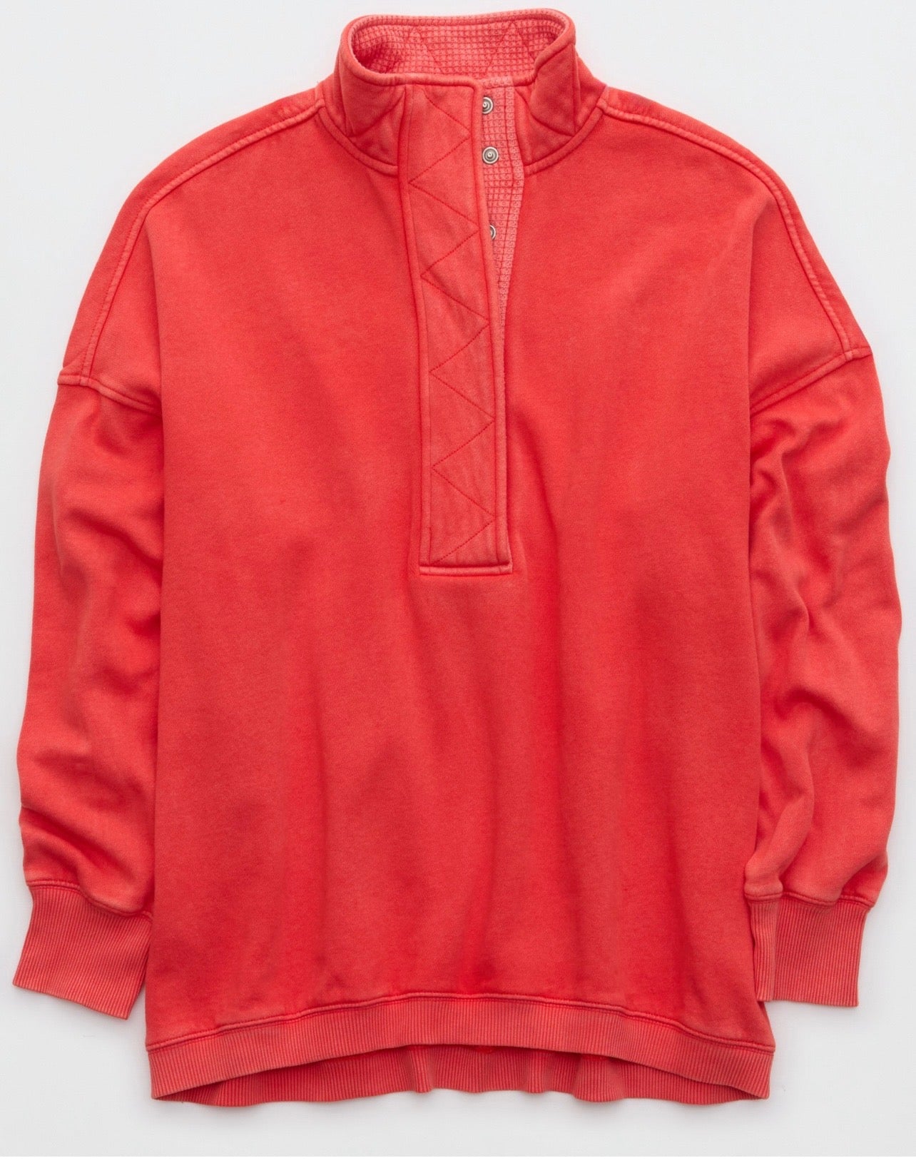 Aerie Women's Oversized Gateway Quarter Snap Sweatshirt.