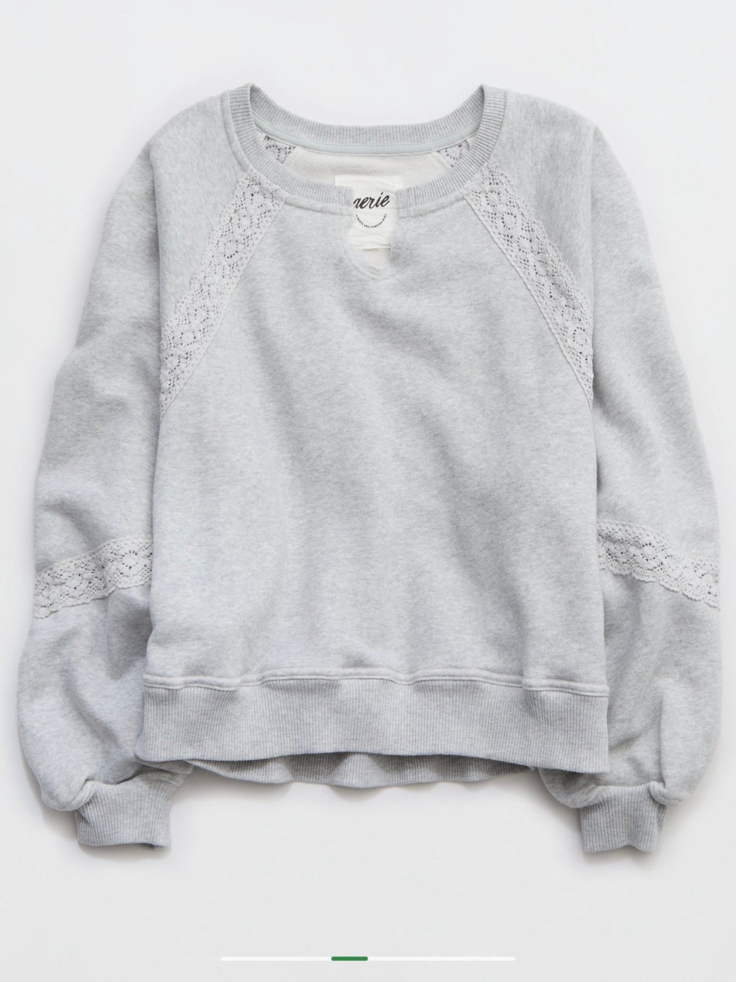 Aerie Women's Hey Crochet Sweatshirt