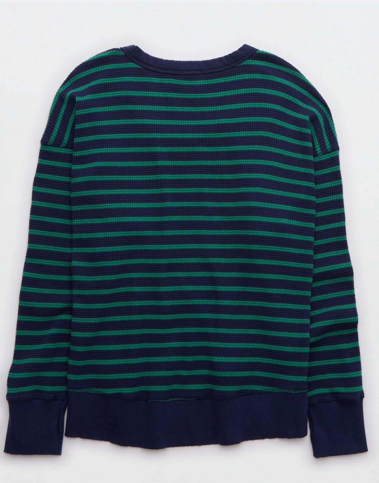 OFFLINE By Aerie Wow! Women's Long Sleeve Striped Waffle T-Shirt