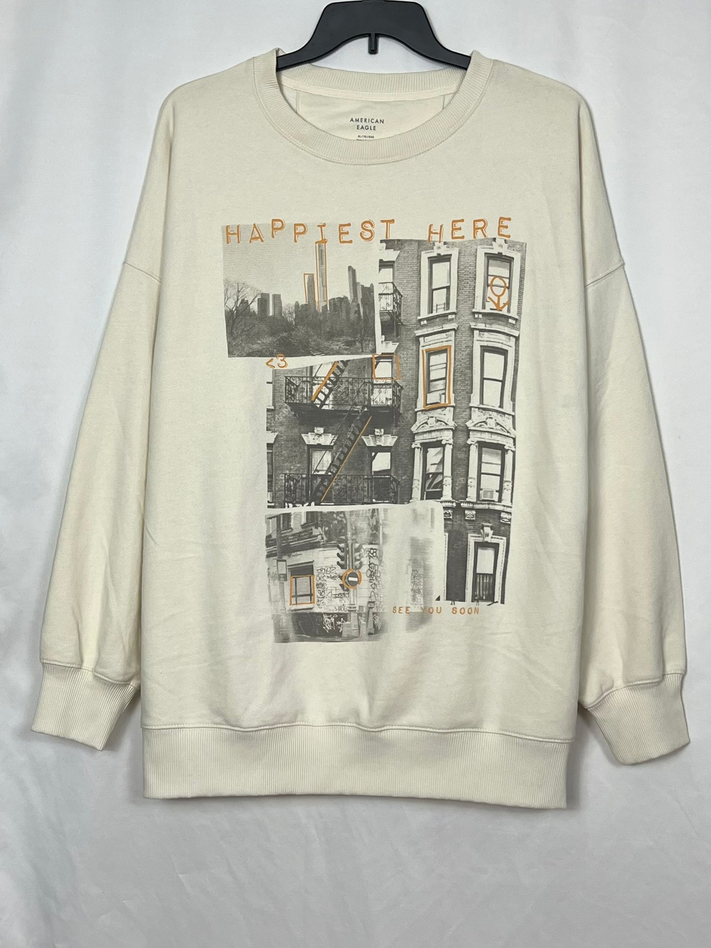American Eagle Crew Neck Women's Oversized Sweatshirts