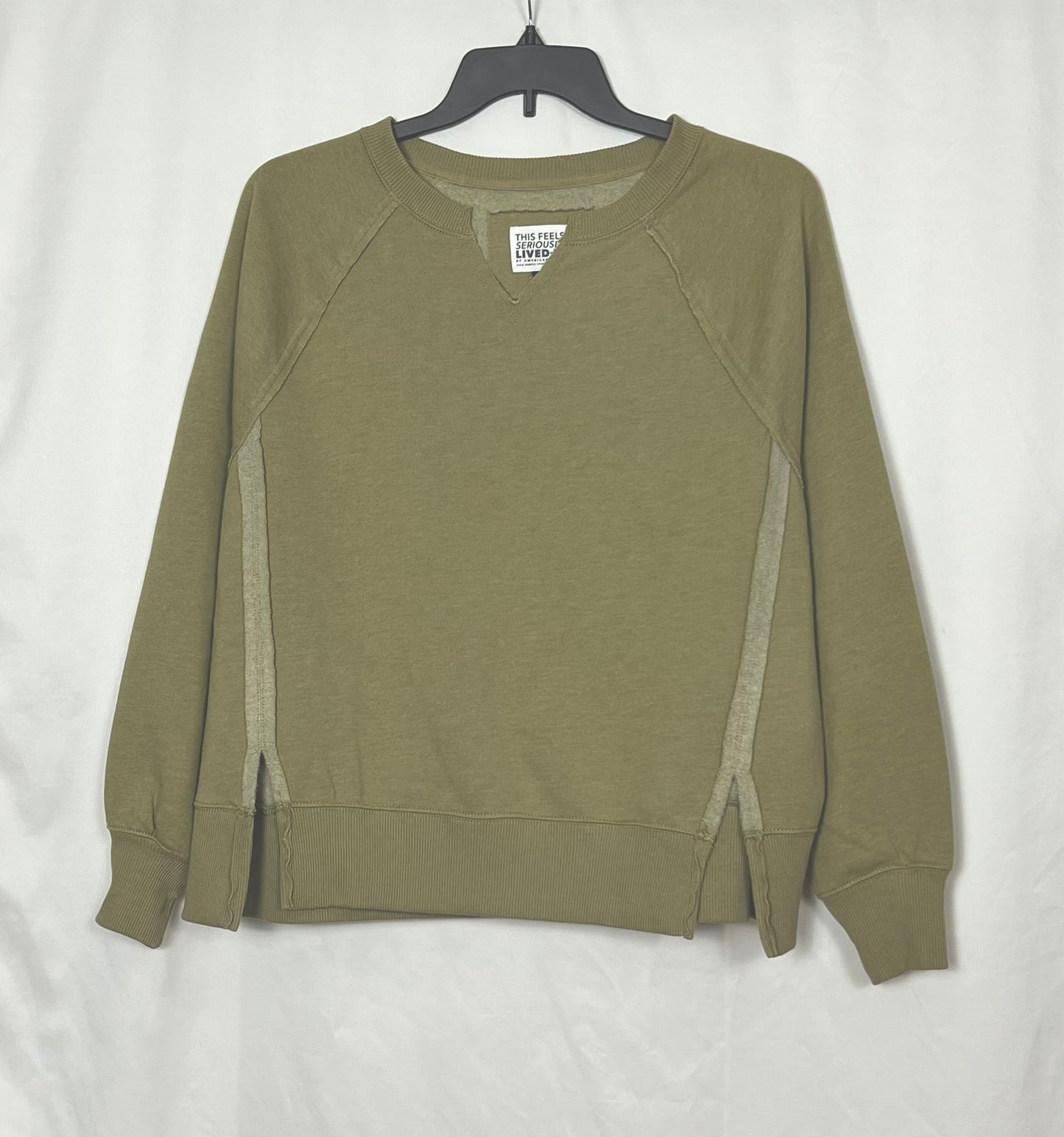 American Eagle Women's Big Hug Crew Neck Oversized Sweatshirt