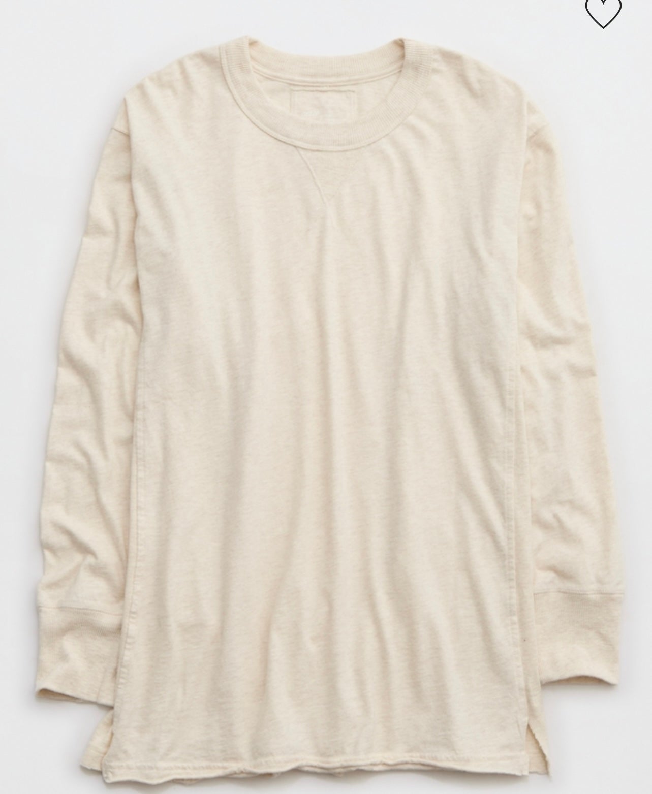 Aerie Women's Cozy Long Sleeves Oversized Boyfriend T-Shirt