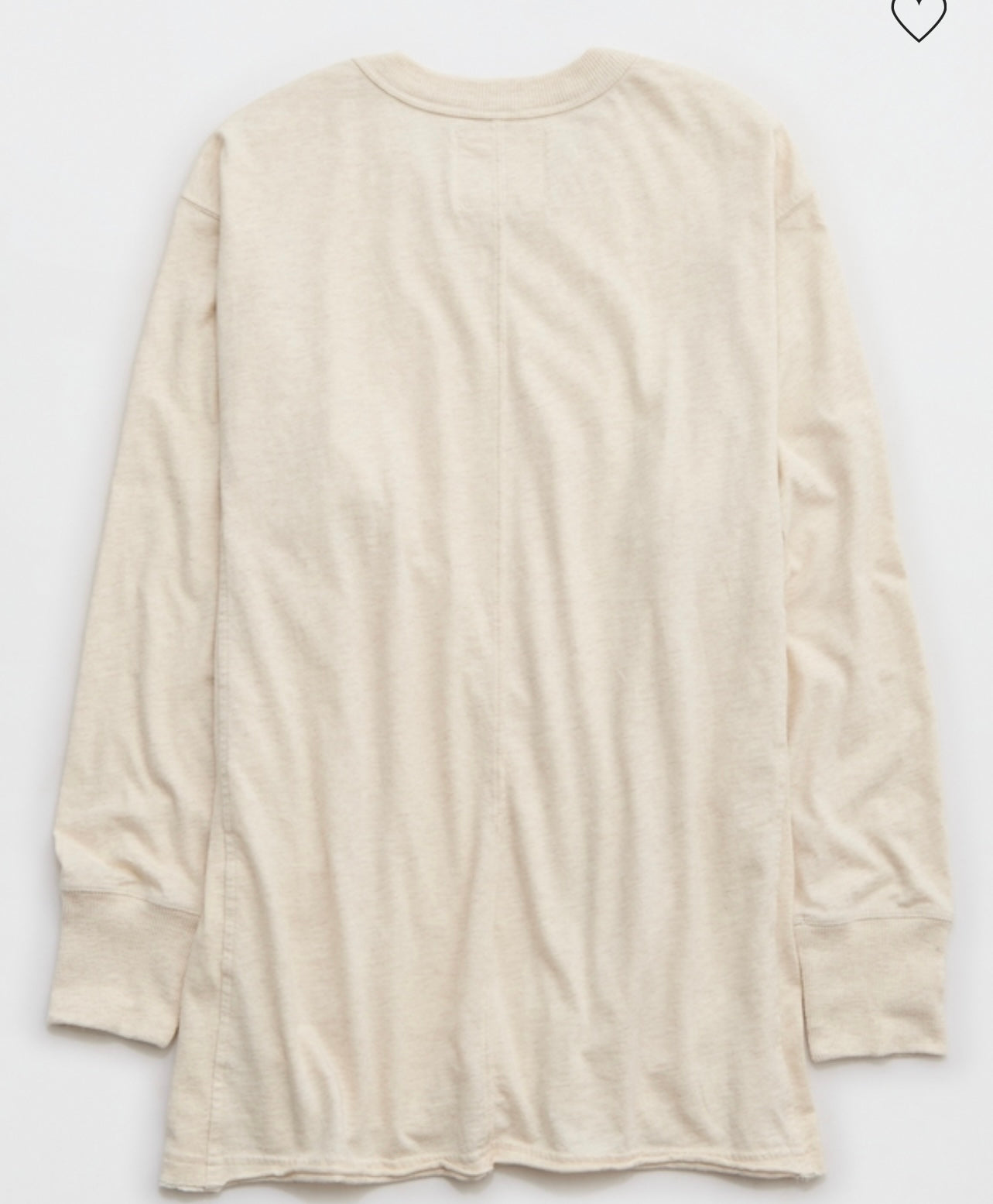 Aerie Women's Cozy Long Sleeves Oversized Boyfriend T-Shirt