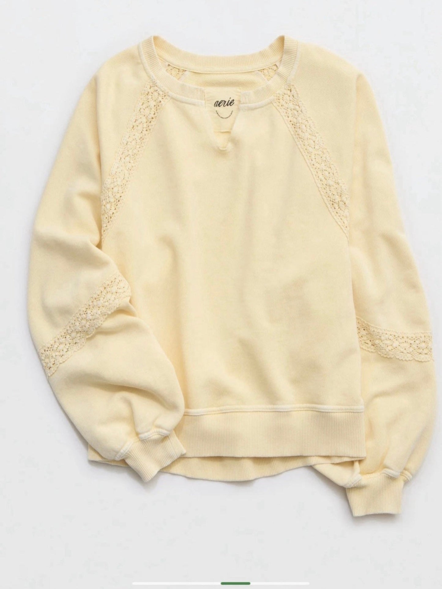 Aerie Women's Hey Crochet Sweatshirt