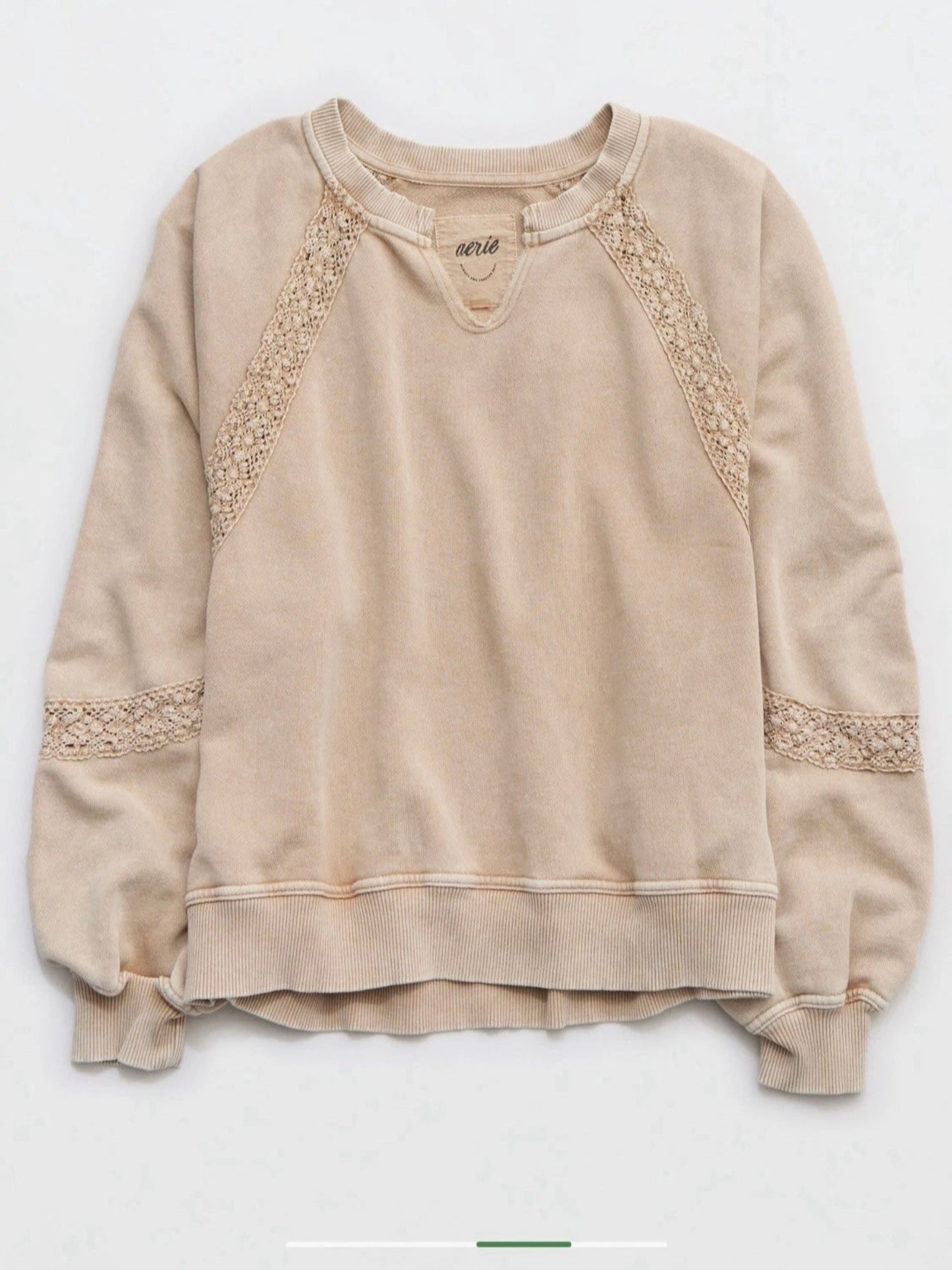Aerie Women's Hey Crochet Sweatshirt