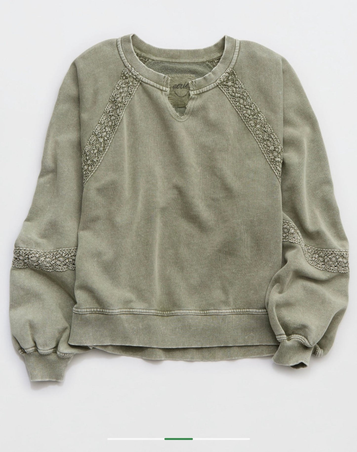 Aerie Women's Hey Crochet Sweatshirt