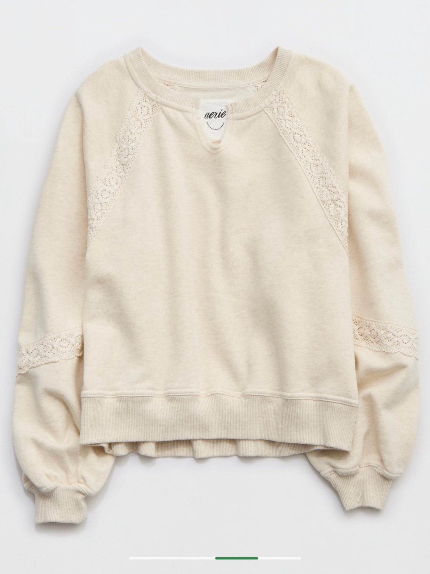 Aerie Women's Hey Crochet Sweatshirt