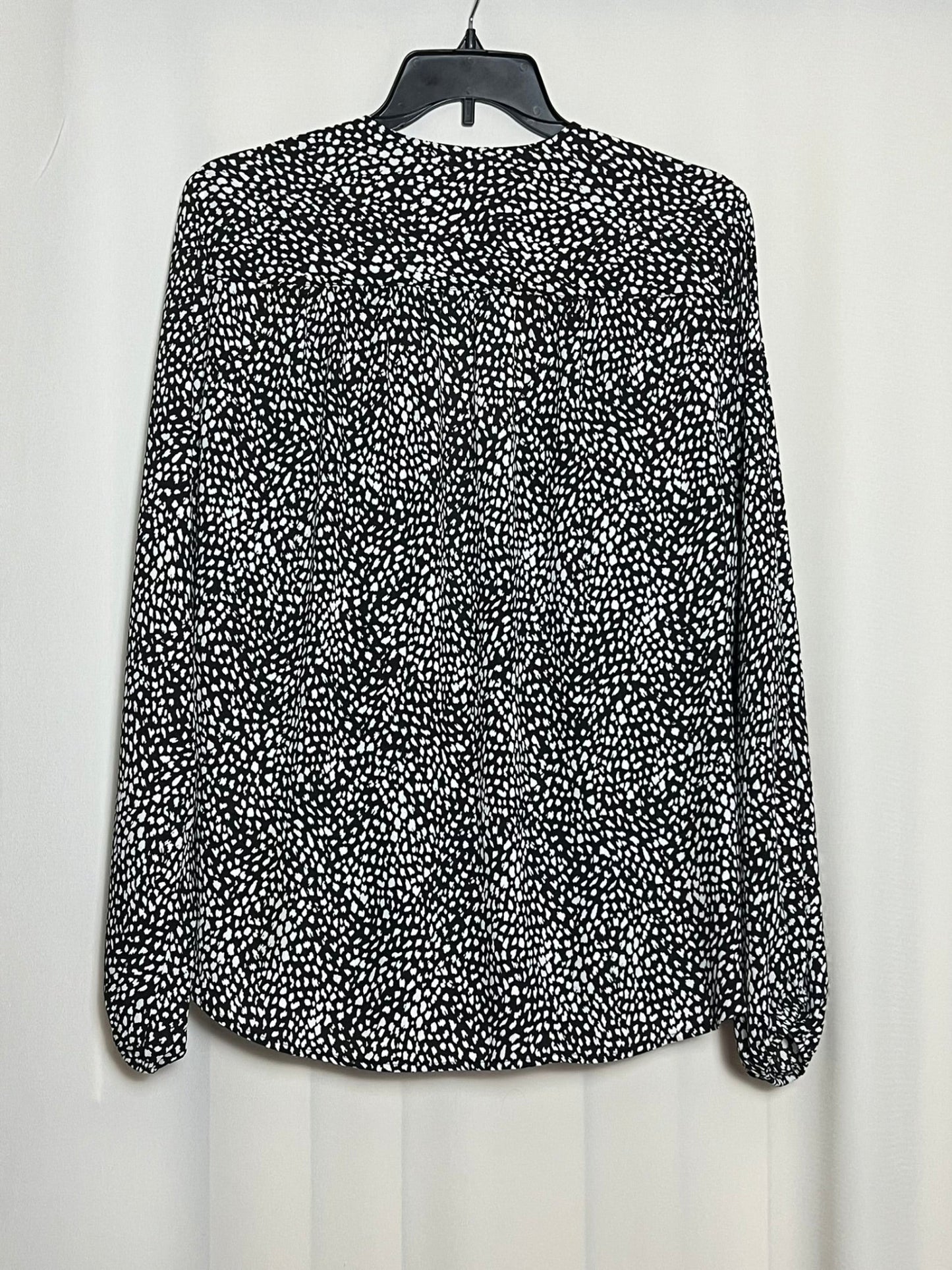I.N.C. International Concepts Women's Printed Surplice Long Sleeve Top.