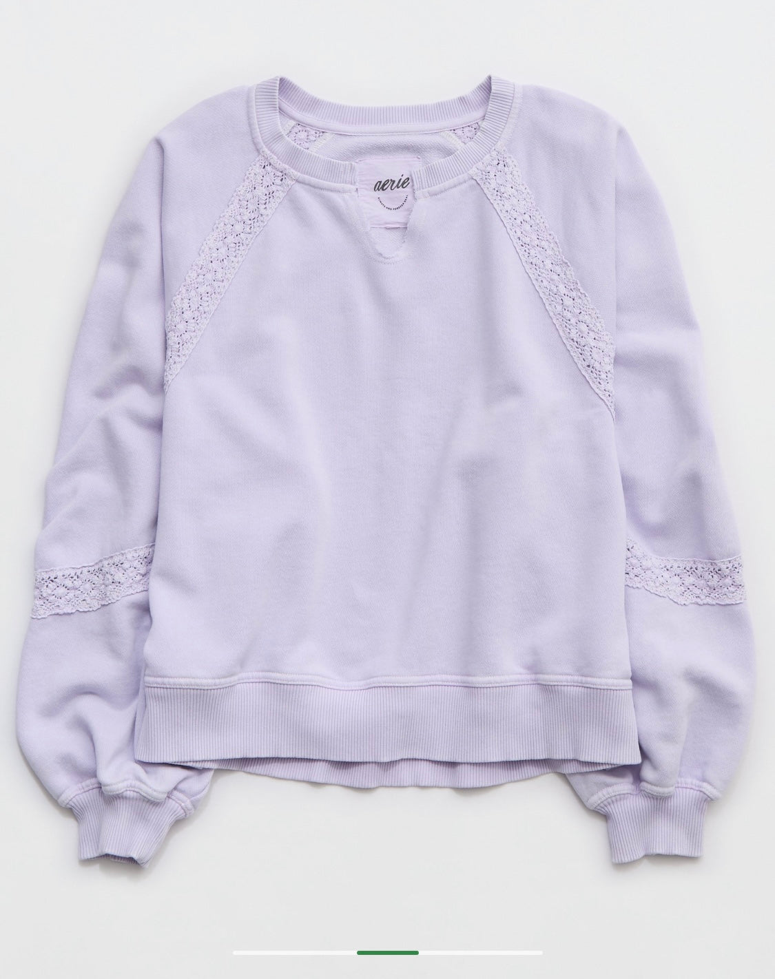 Aerie Women's Hey Crochet Sweatshirt