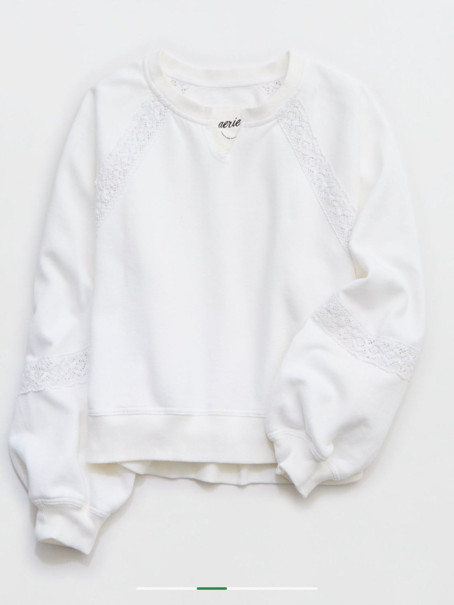 Aerie Women's Hey Crochet Sweatshirt