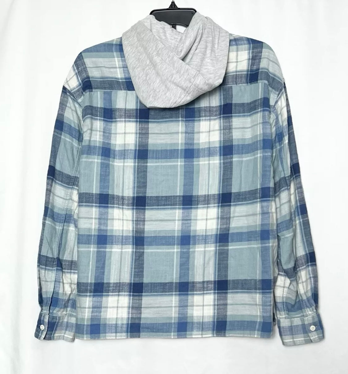 Americam eagle Men's Hooded Flannel Shirt