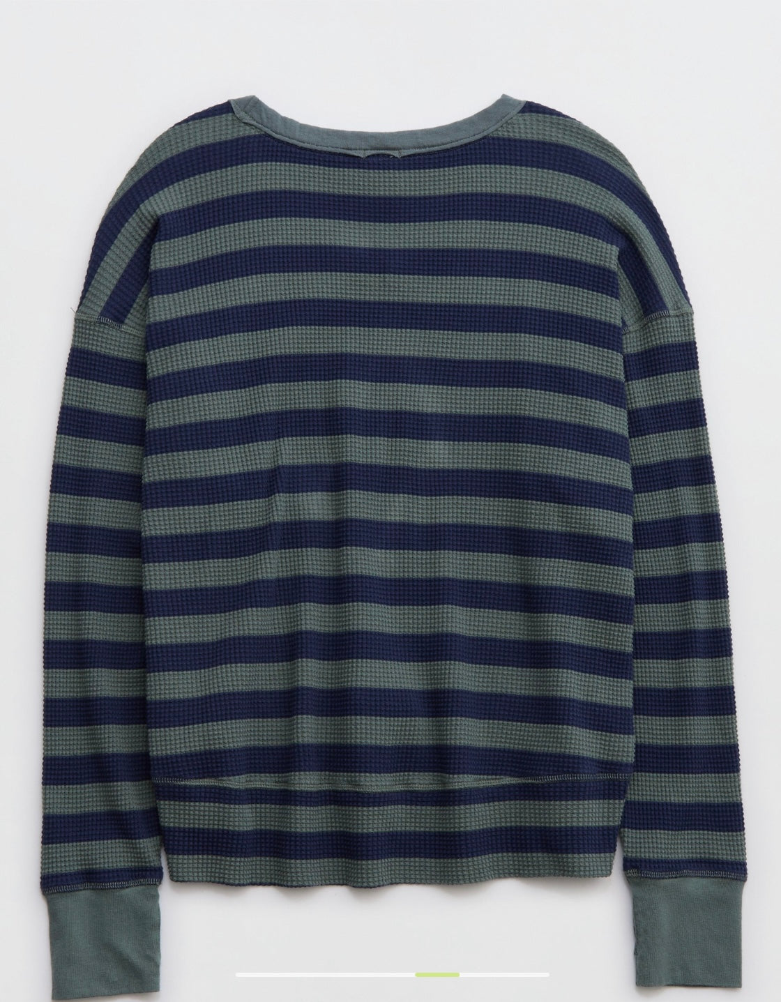 OFFLINE By Aerie Wow! Women's Long Sleeve Striped Waffle T-Shirt