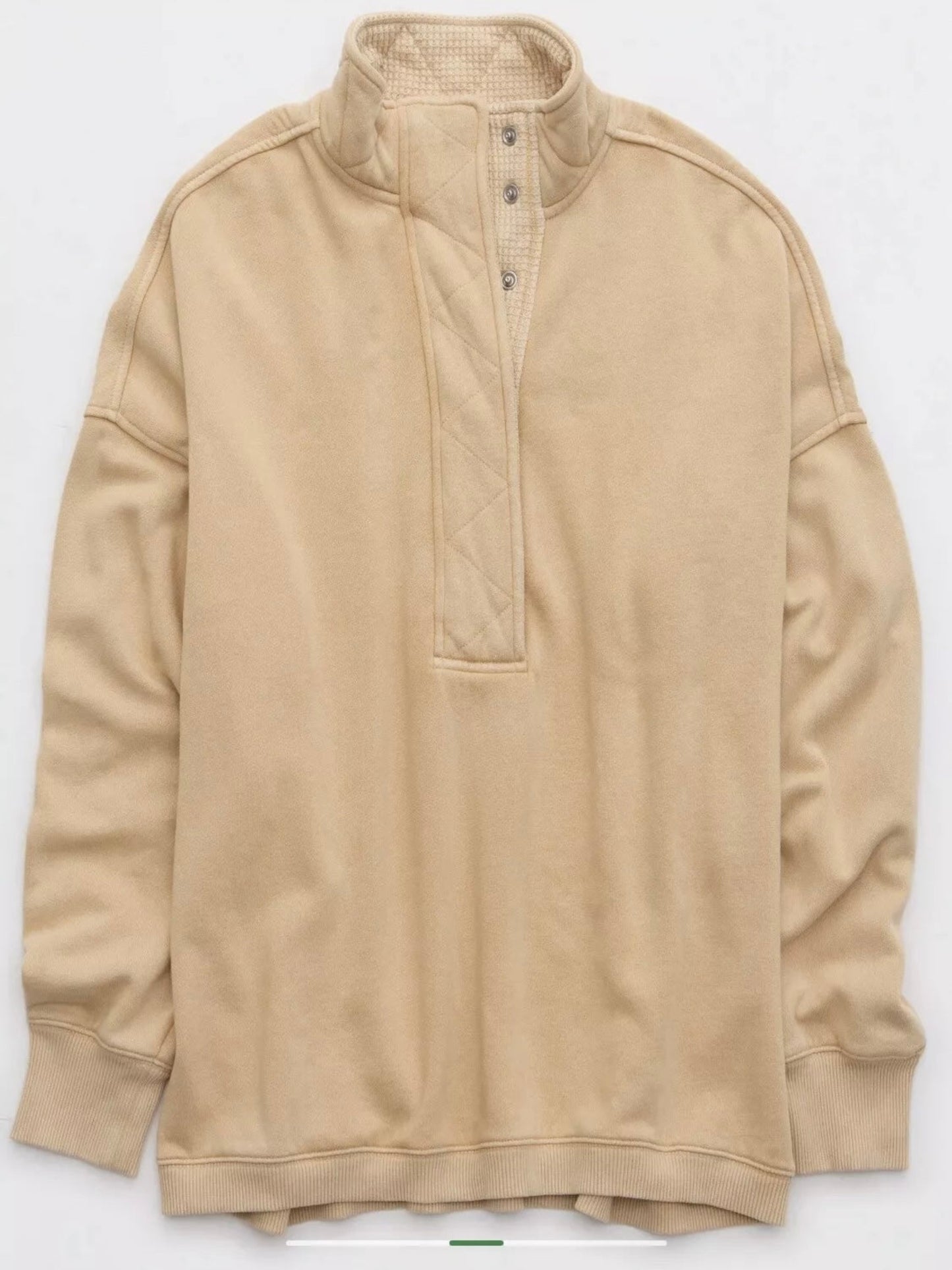 Aerie Women's Oversized Gateway Quarter Snap Sweatshirt.