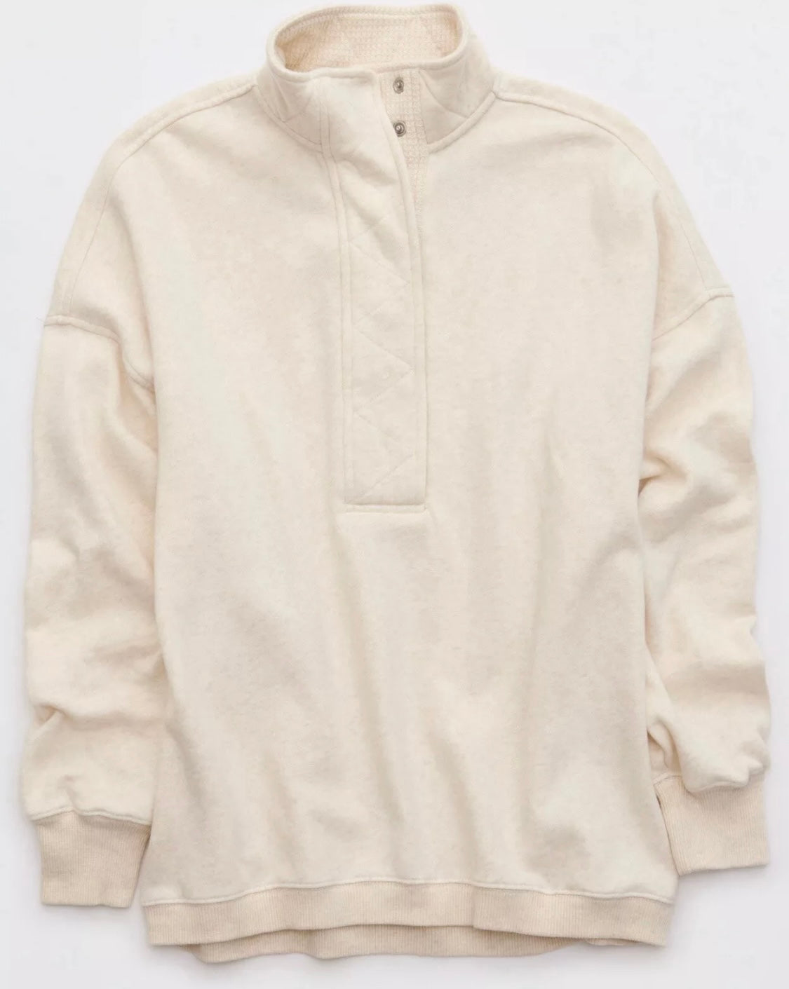 Aerie Women's Oversized Gateway Quarter Snap Sweatshirt.