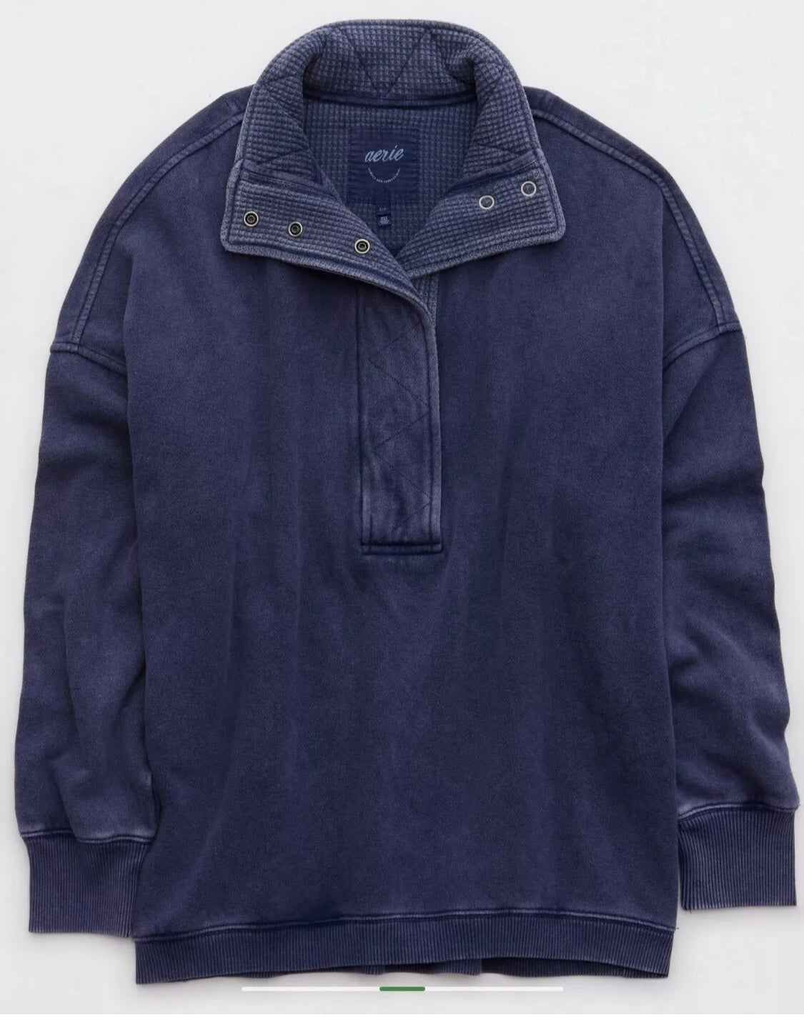 Aerie Women's Oversized Gateway Quarter Snap Sweatshirt.