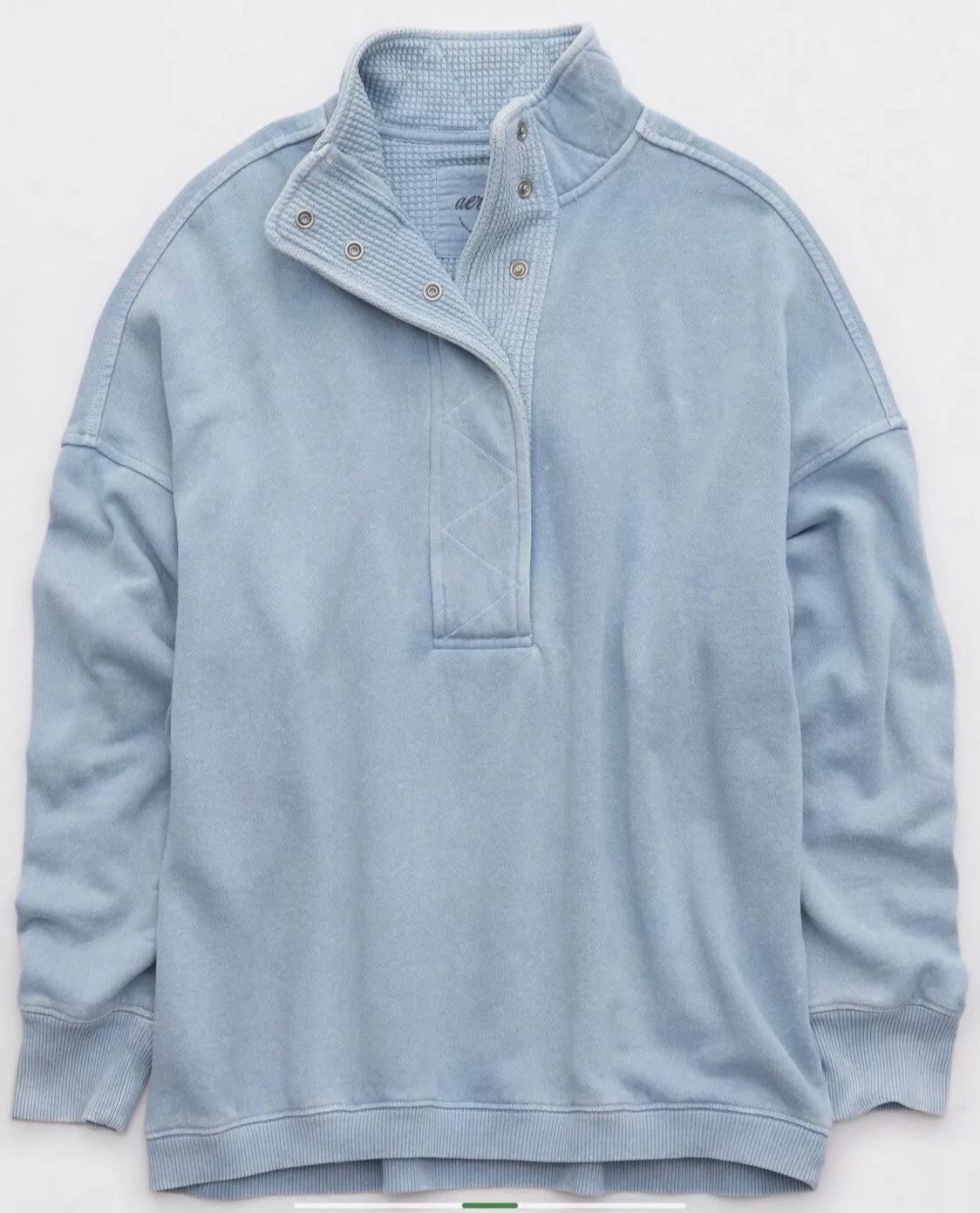 Aerie Women's Oversized Gateway Quarter Snap Sweatshirt.