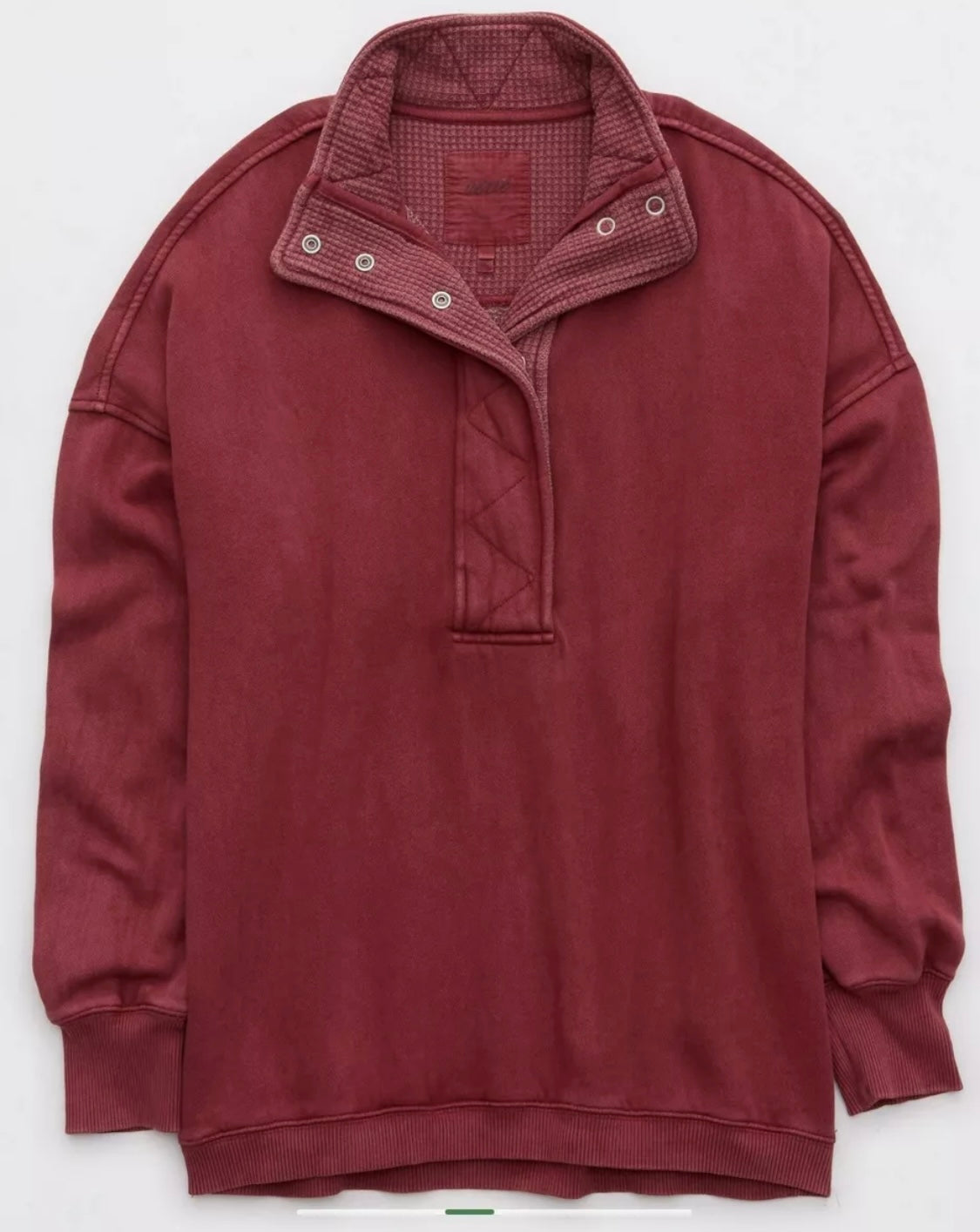 Aerie Women's Oversized Gateway Quarter Snap Sweatshirt.