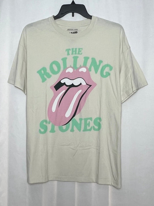 American Eagle AE  Women's Oversized Rolling Stones Graphic Tee