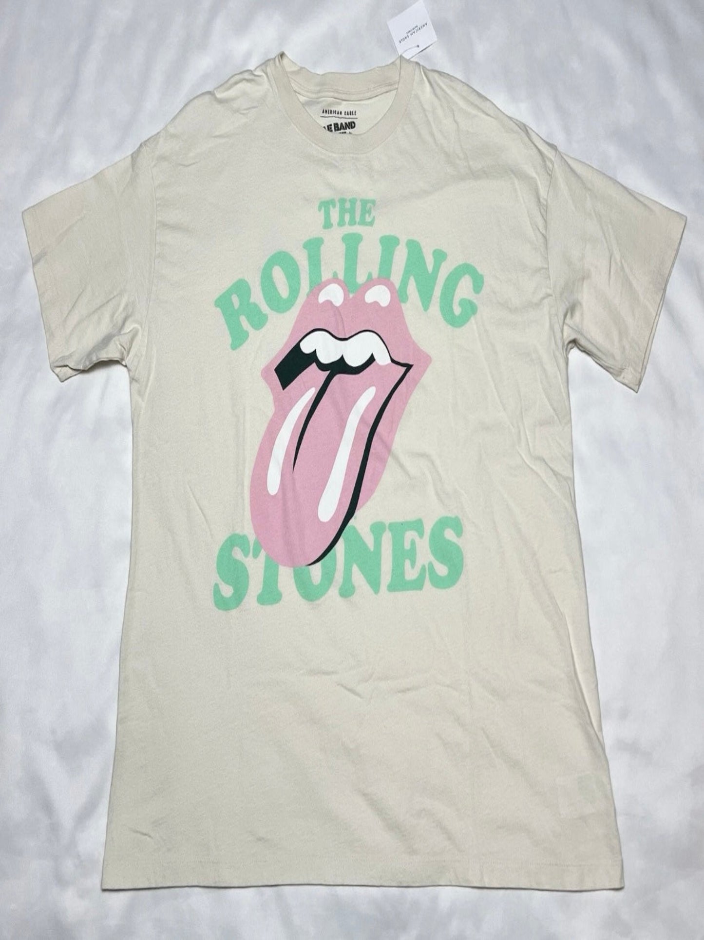 American Eagle AE  Women's Oversized Rolling Stones Graphic Tee