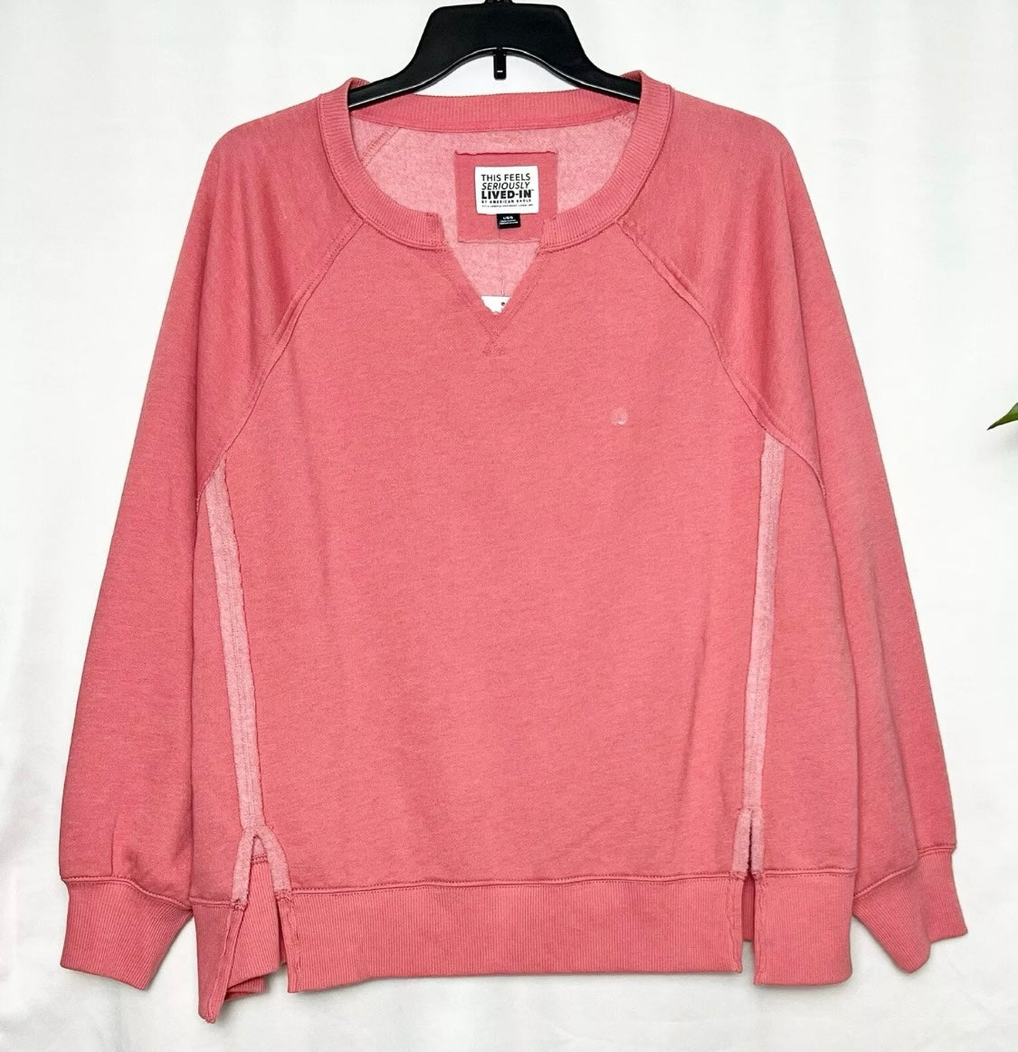 American Eagle Women's Big Hug Crew Neck Oversized Sweatshirt