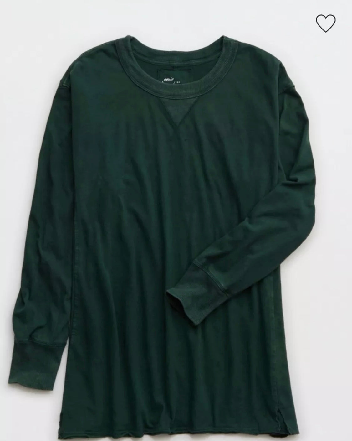 Aerie Women's Cozy Long Sleeves Oversized Boyfriend T-Shirt