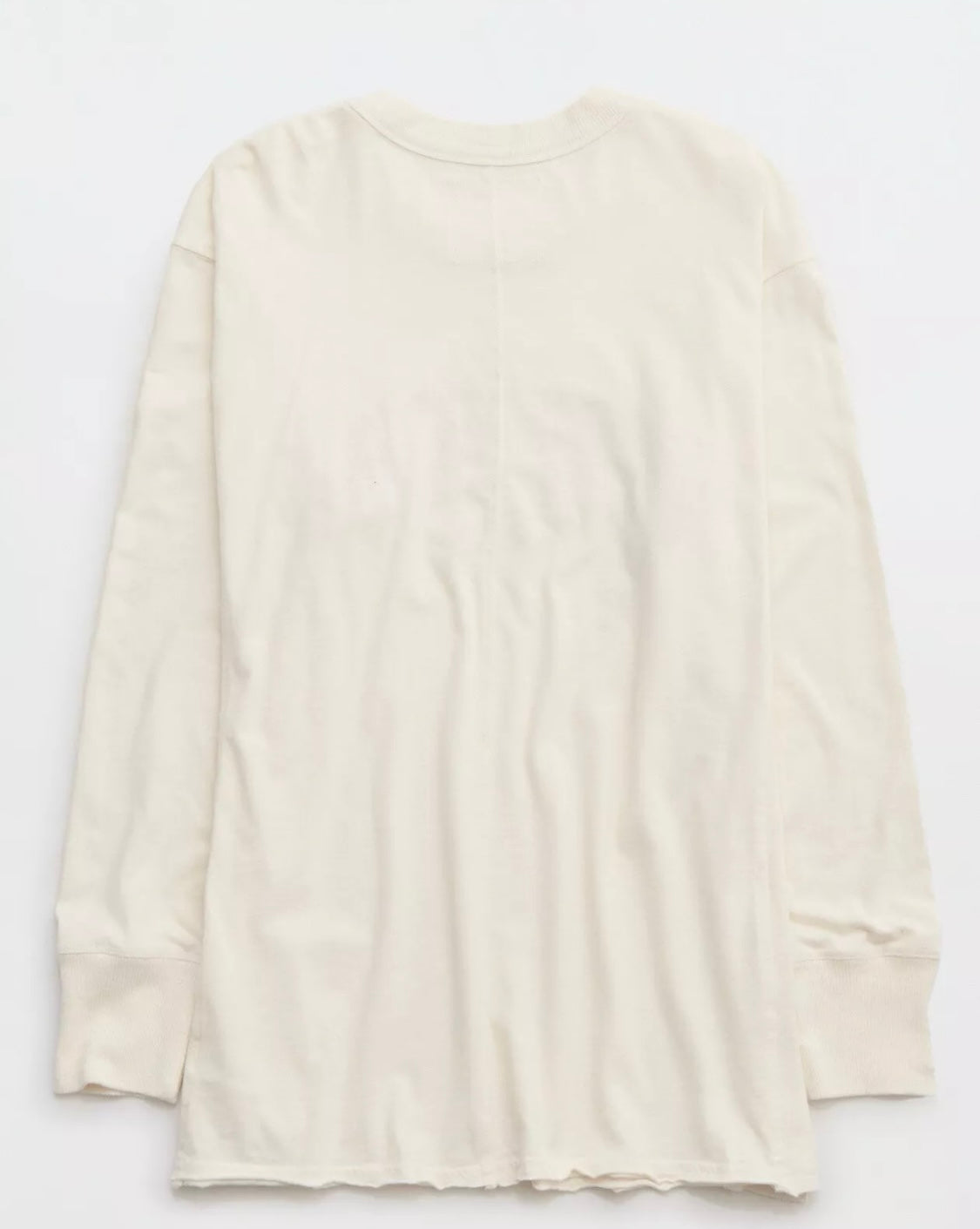 Aerie Women's Cozy Long Sleeves Oversized Boyfriend T-Shirt