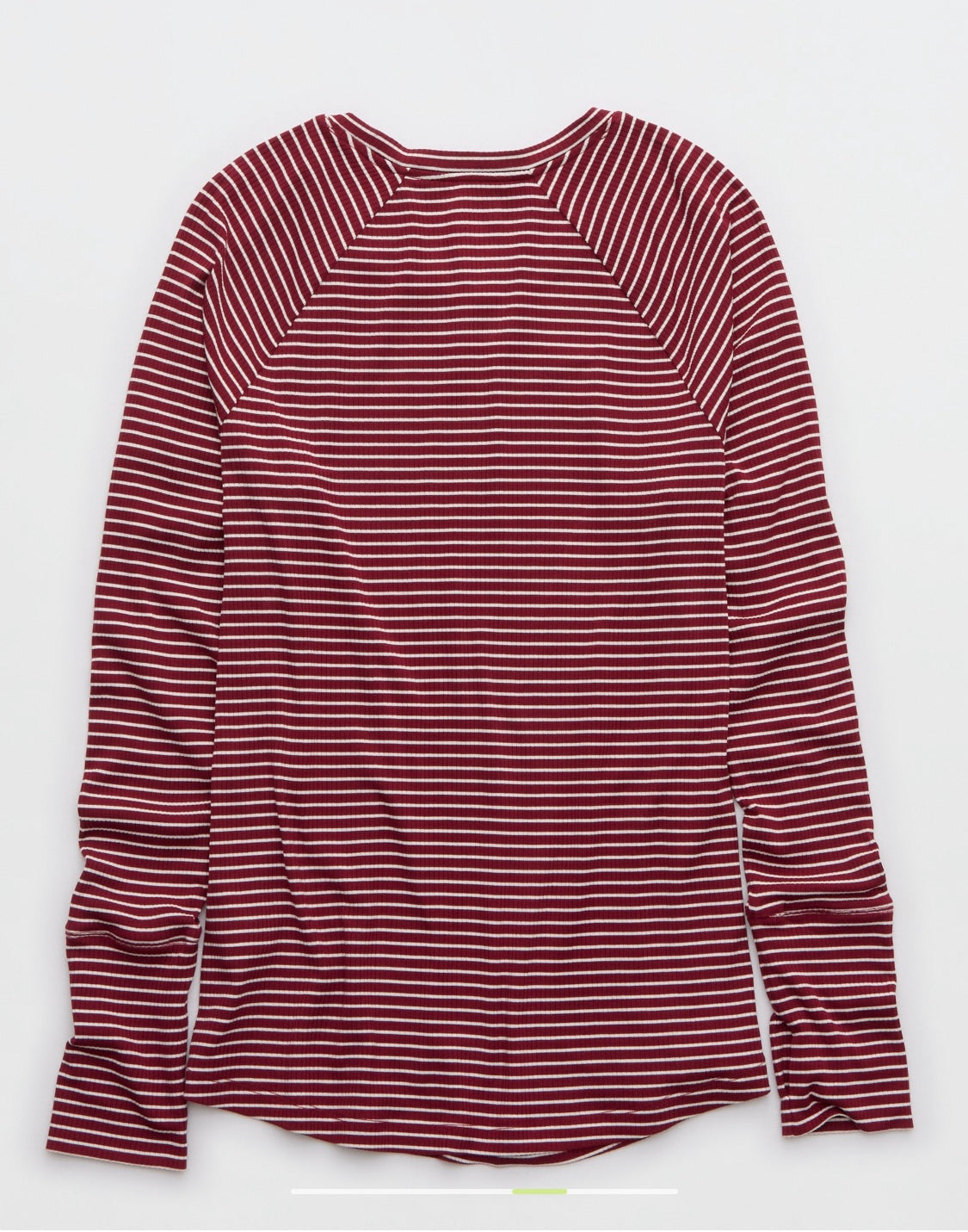 OFFLINE By Aerie Thumbs Up Ribbed Raglan Long Sleeves T-Shirt