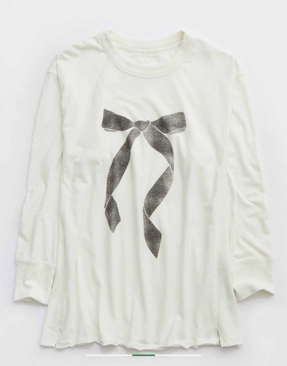 Aerie Women's Cozy Long Sleeves Oversized Boyfriend T-Shirt