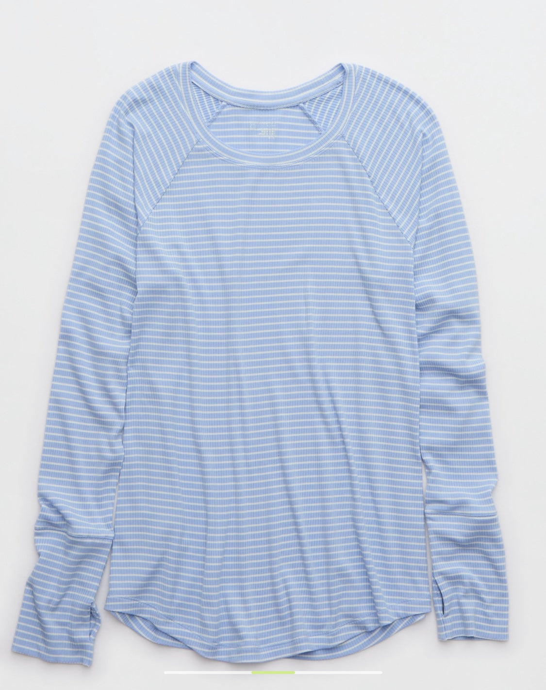 OFFLINE By Aerie Thumbs Up Ribbed Raglan Long Sleeves T-Shirt