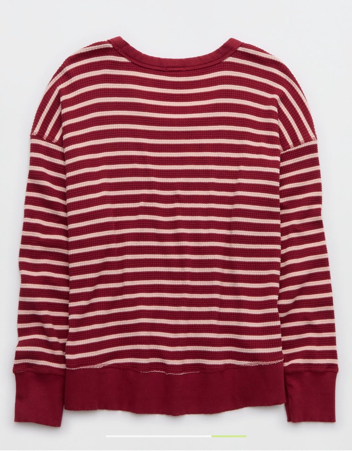 OFFLINE By Aerie Wow! Women's Long Sleeve Striped Waffle T-Shirt
