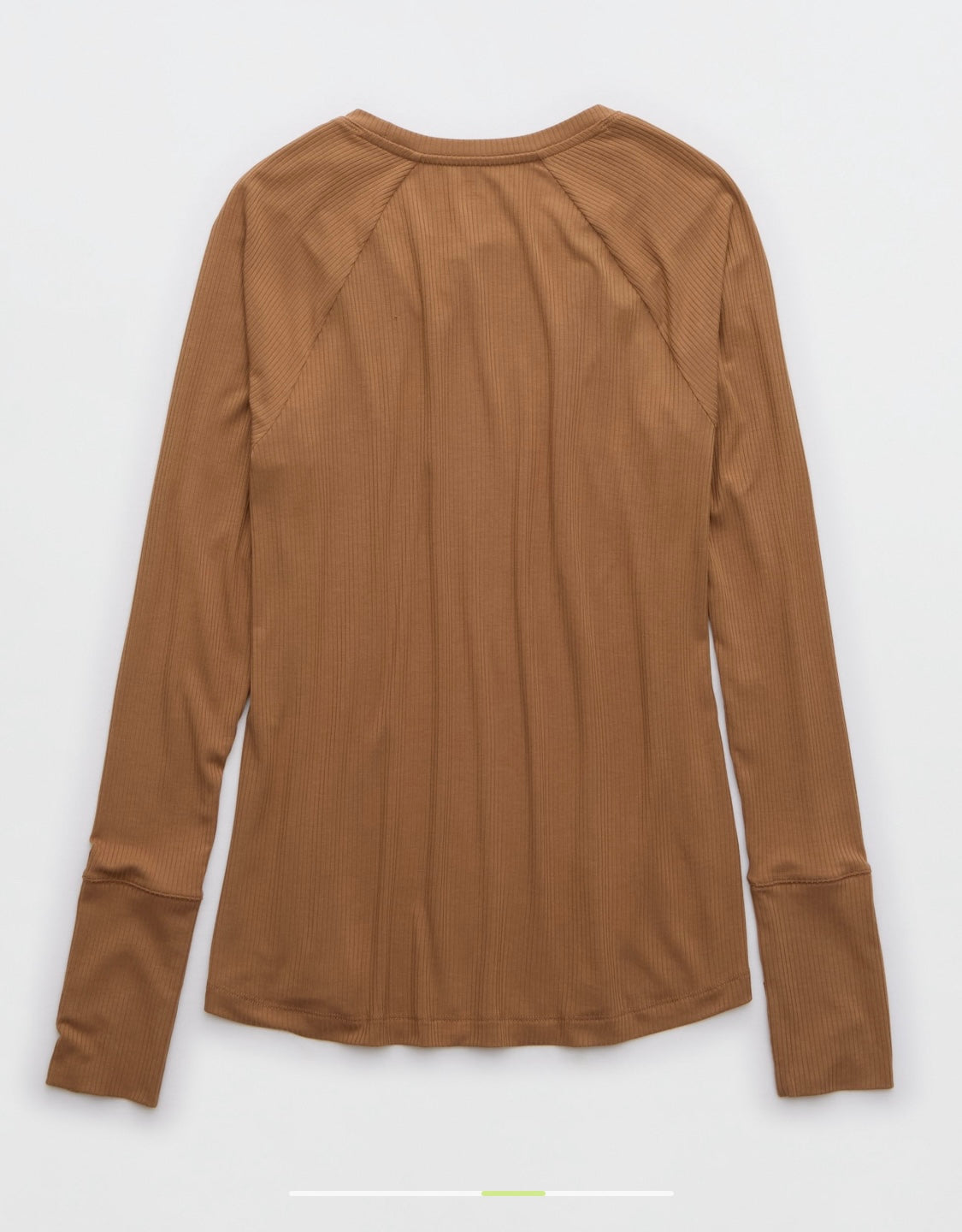 OFFLINE By Aerie Thumbs Up Ribbed Raglan Long Sleeves T-Shirt