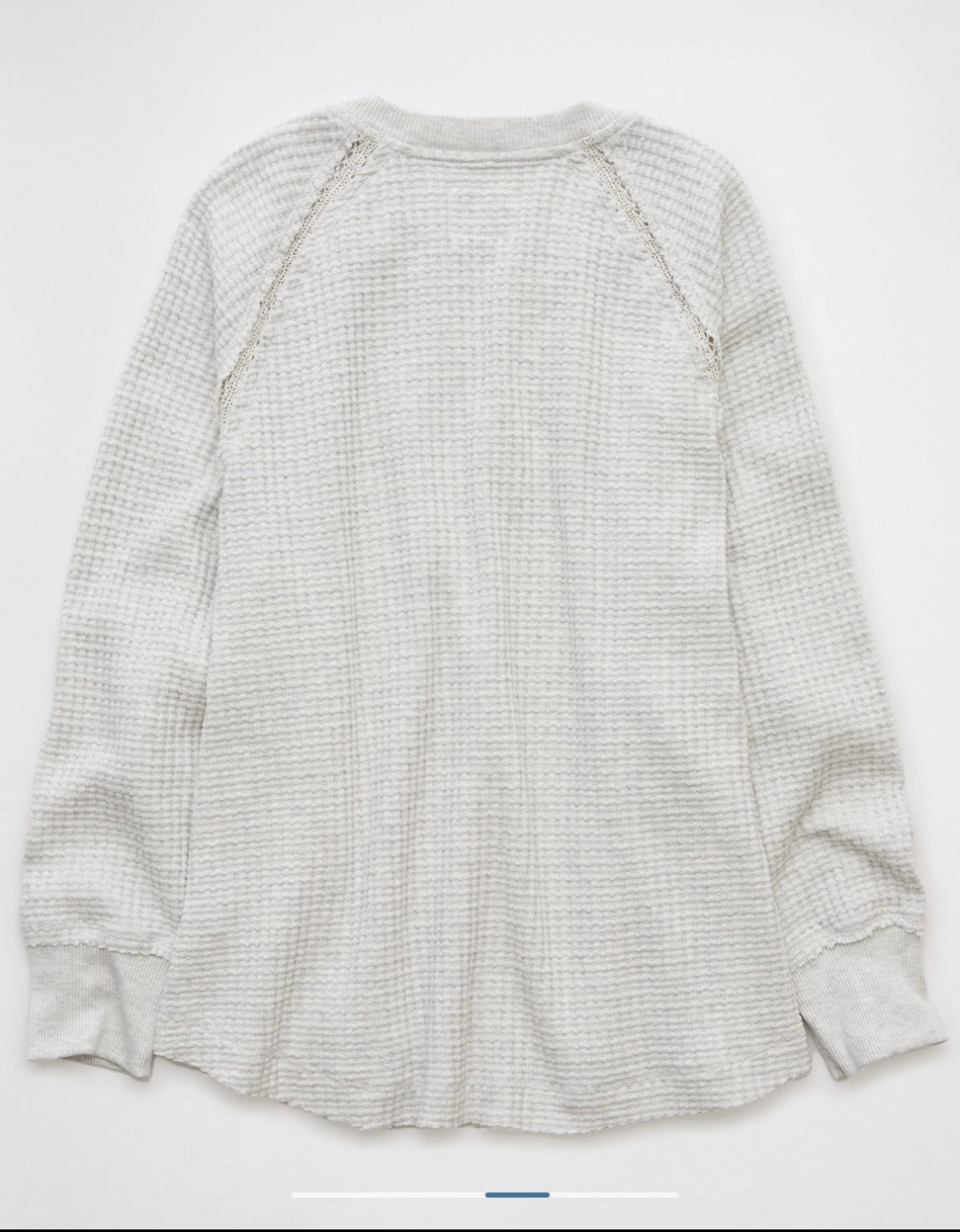 American Eagle Women's Big Hug Notch Neck Waffle Sweatshirt