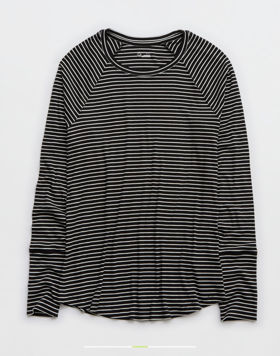 OFFLINE By Aerie Thumbs Up Ribbed Raglan Long Sleeves T-Shirt