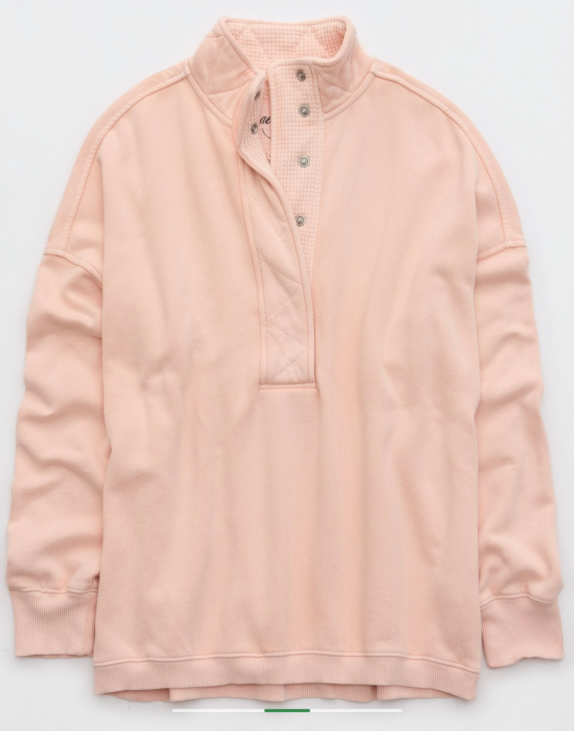 Aerie Women's Oversized Gateway Quarter Snap Sweatshirt.