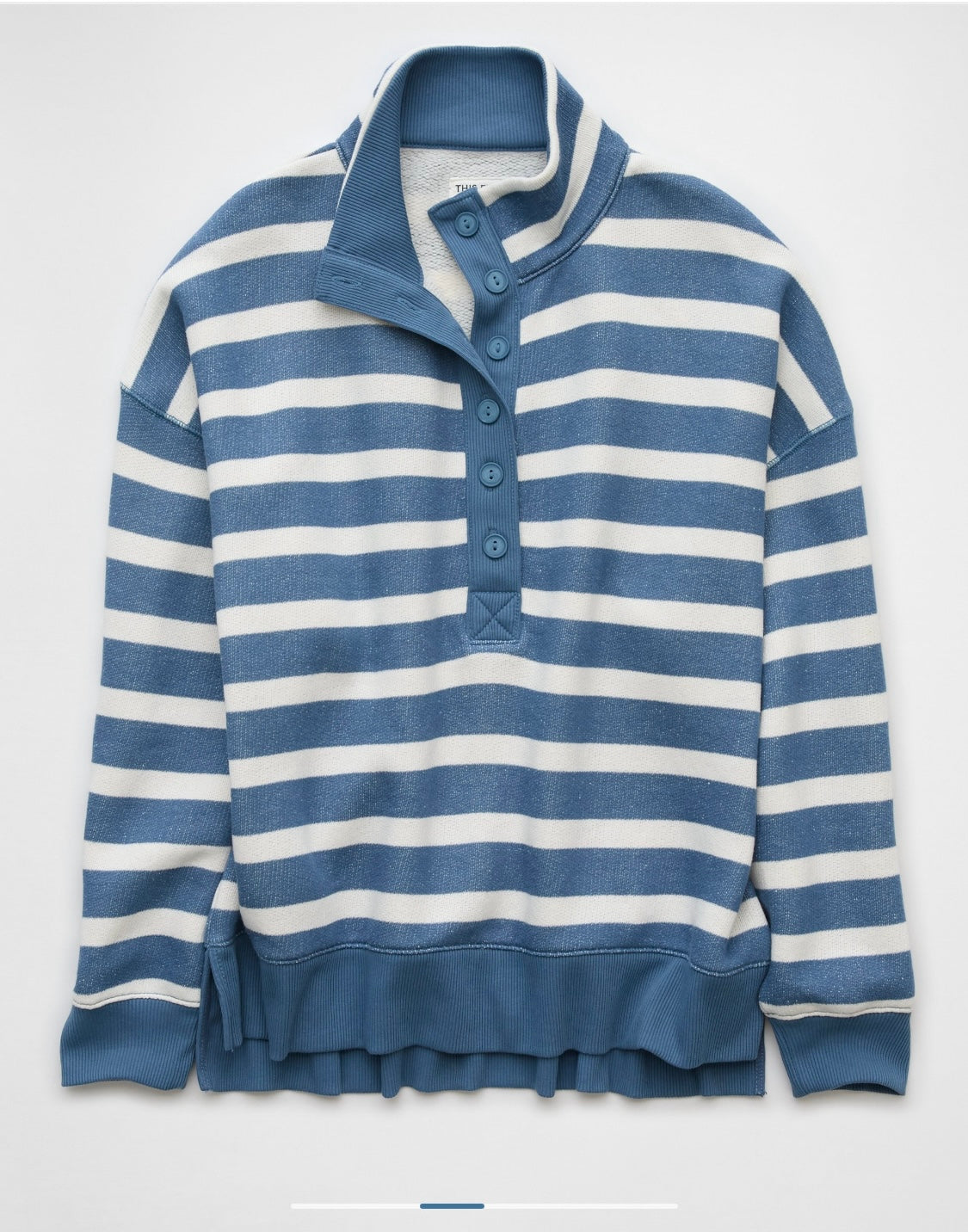 American Eagle Women's Big Hug Henley Sweatshirt
